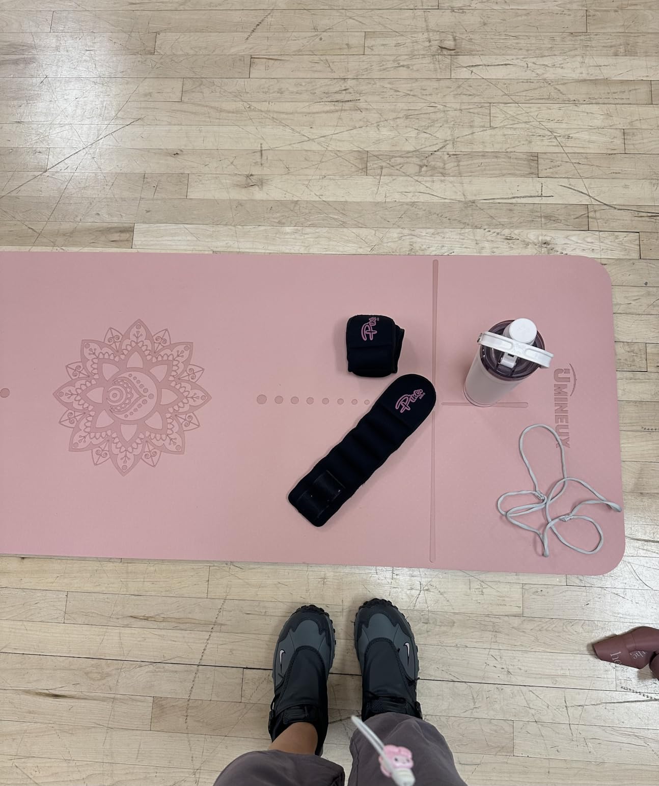 Yoga Mat Non Slip, Pilates Fitness Mats, Eco Friendly, Anti-Tear 1/4