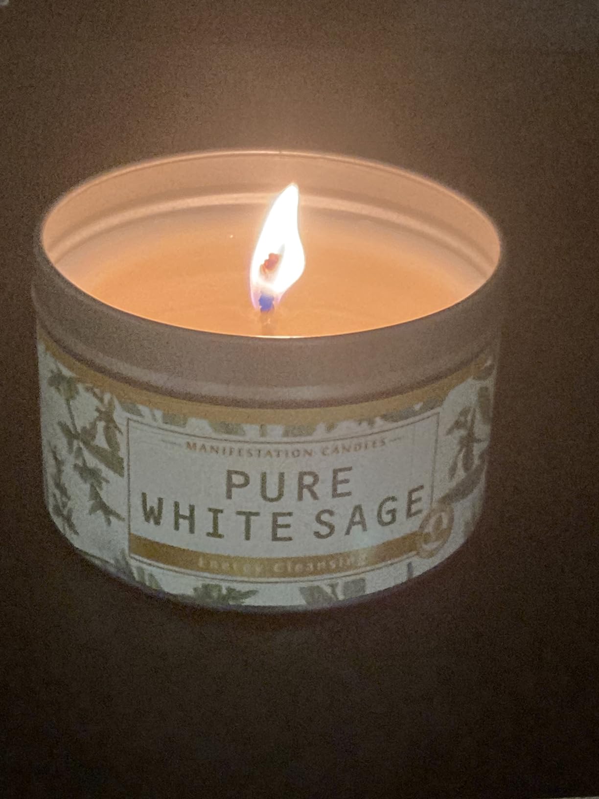 Magnificent 101 Long Lasting Pure White Sage Scented Candle - 6 oz - 35 Hour Burn - Natural Soy Wax Smudge for House Energy Cleansing, Positive Vibes & Manifestation customer photo 2