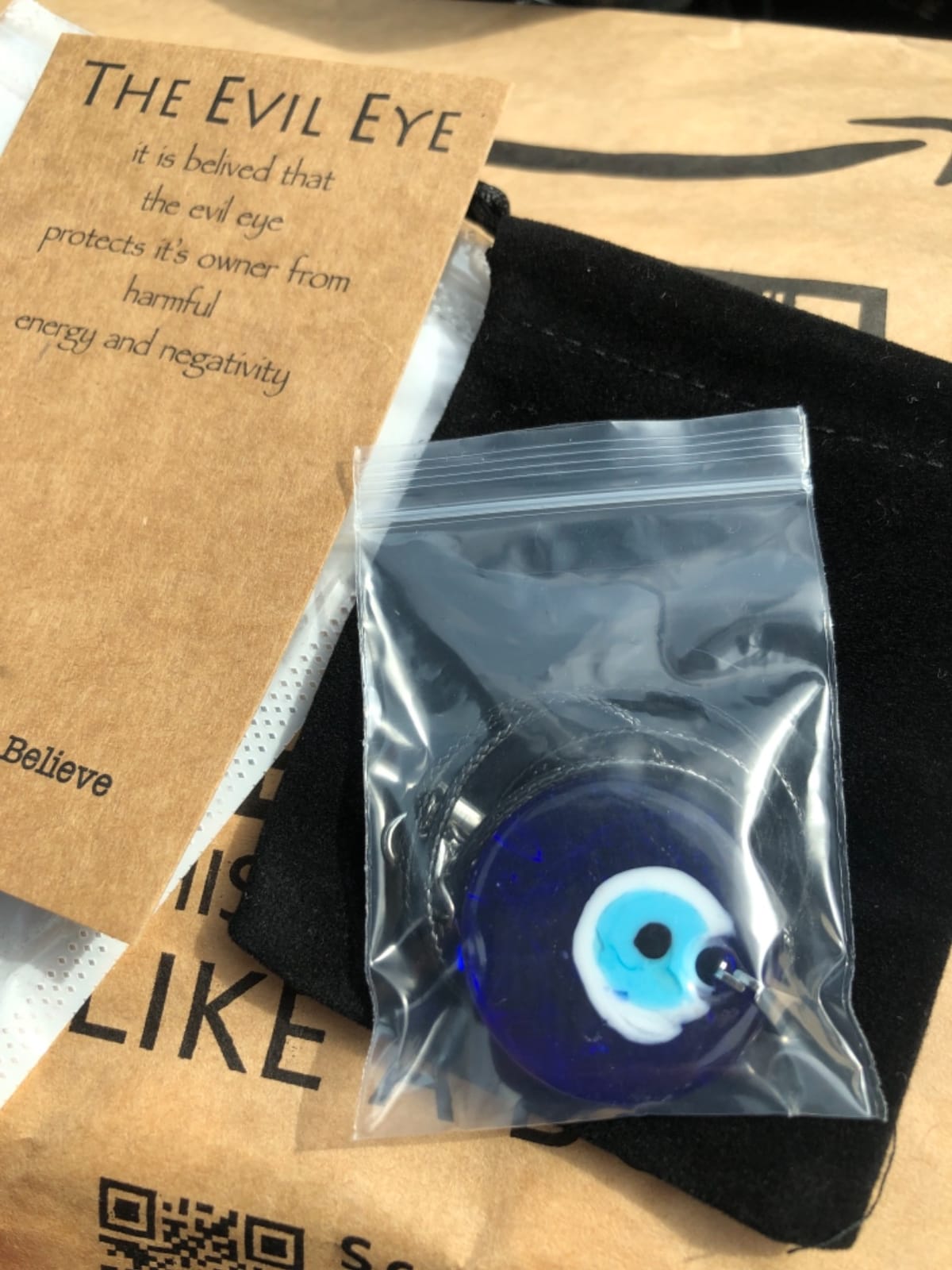 Evil Eye Necklace for Women Evil Eye Pendant Necklace Leather Rope Glass Inspirational Jewelry Birthday Gifts customer photo 2