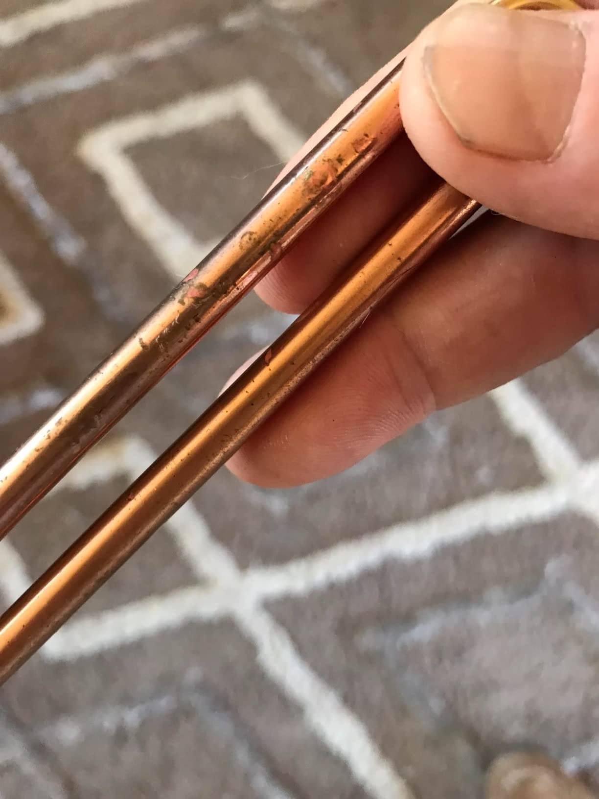 Solid Copper and Brass Dowsing Rods with Smooth Movement for Tracing Spiritual Energy Chi, Ghost Hunting, Water Divining, Finding Gold, Locating Lost Items or Answering Questions customer photo 2