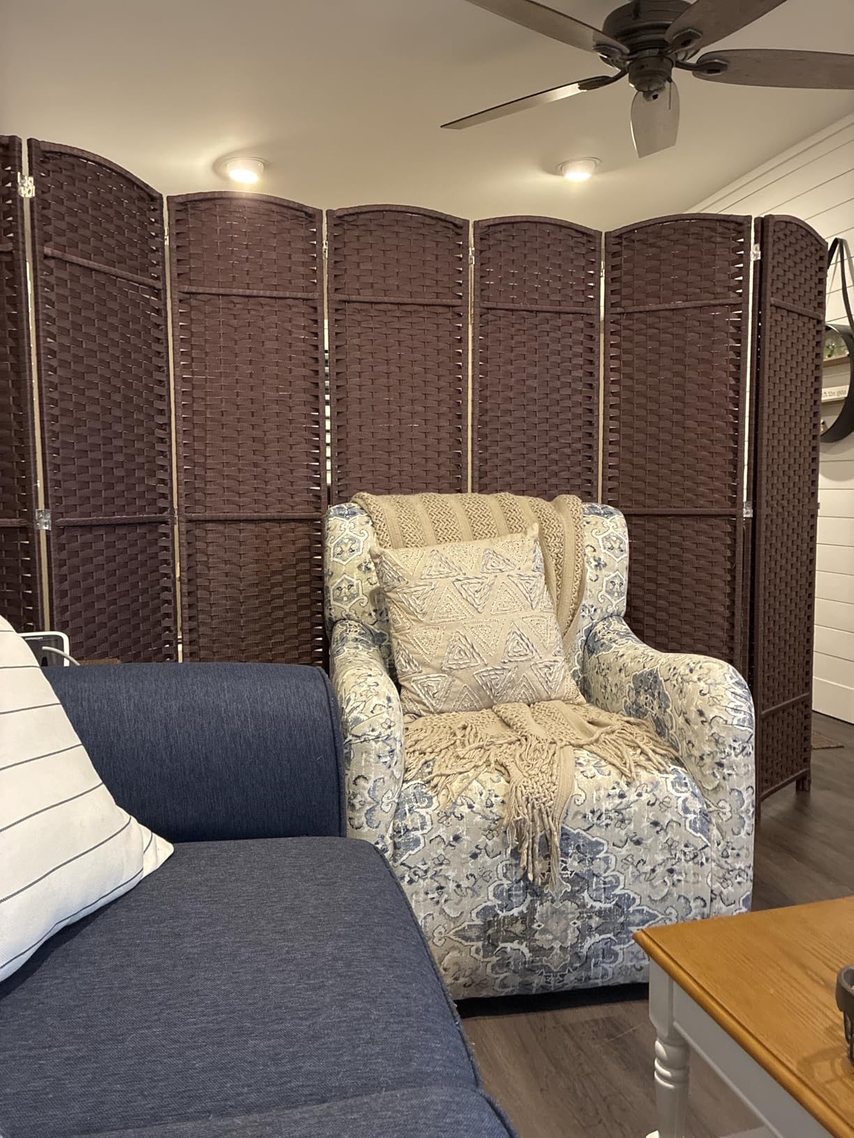 Sorbus 8 Panel Room Divider 6 ft. Tall - Privacy Screen, Extra Wide Double Hinged Panels, Mesh Hand-Woven Design customer photo 1