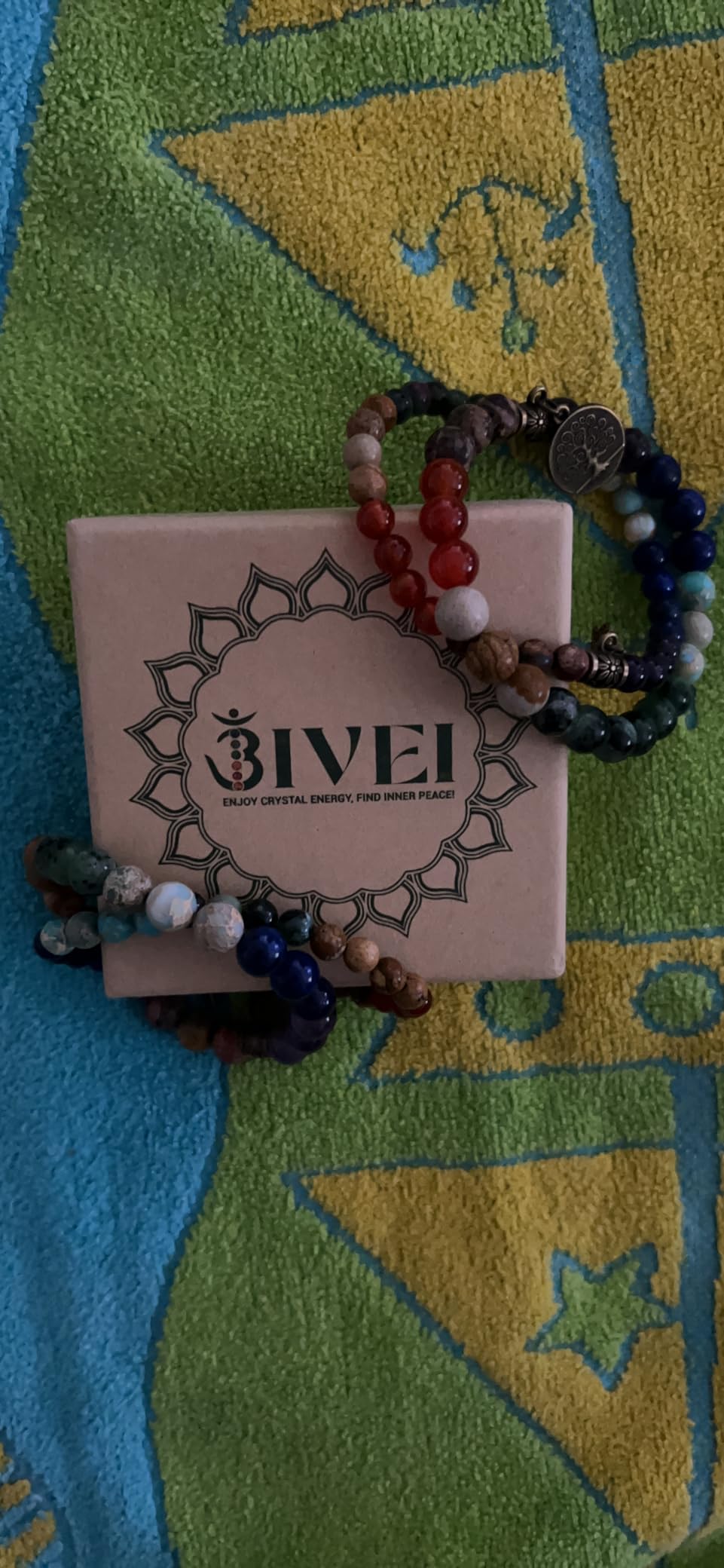 Natural Semi Precious Gemstone beads bracelet for women - Life Tree and Leaf Charm Energy Reiki Crystal Stretch Bracelets customer photo 1