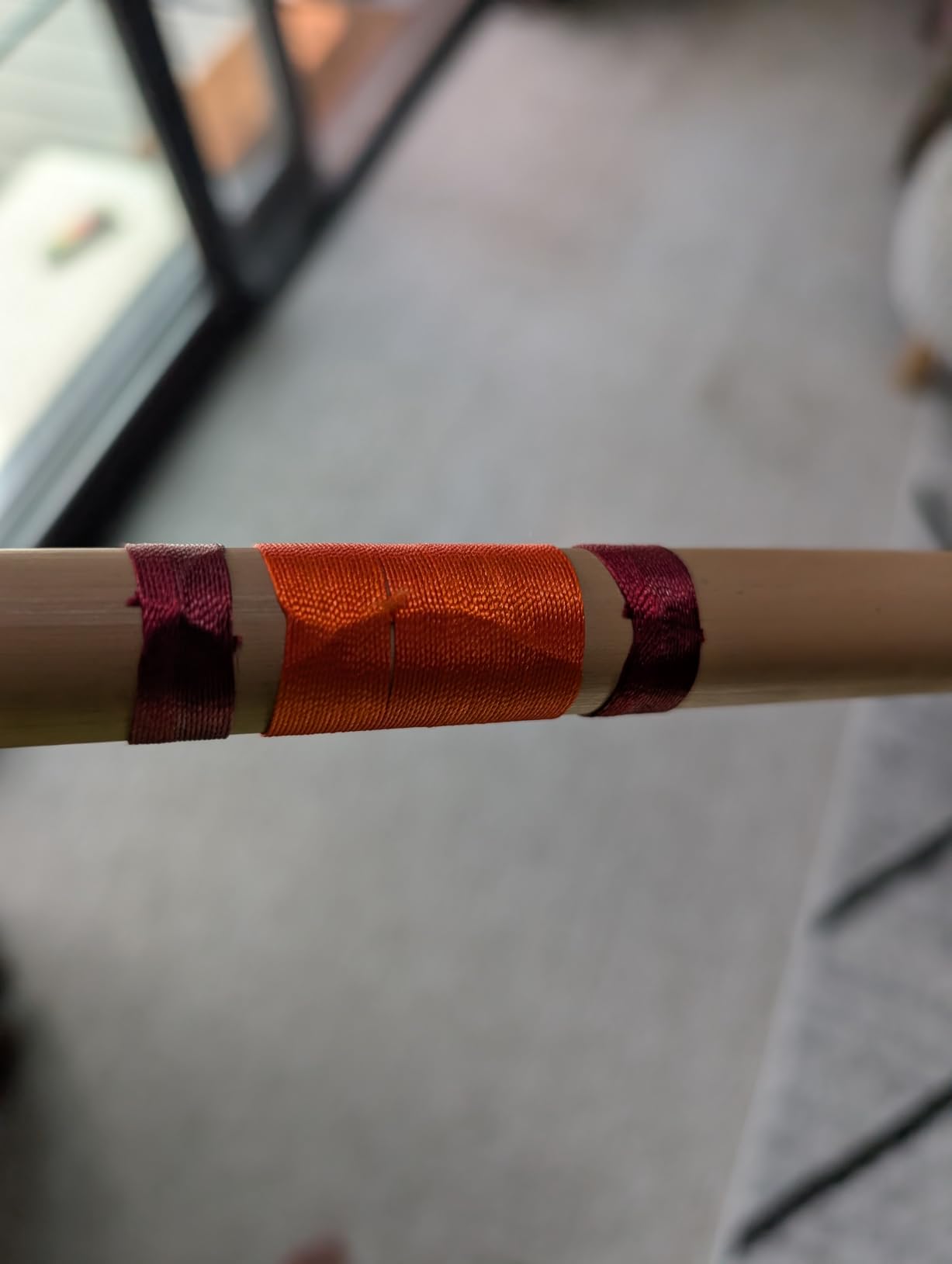Bamboo Flutes Bansuri C Natural Right Handed Middle (19 inch) With Carry Bag customer photo 2