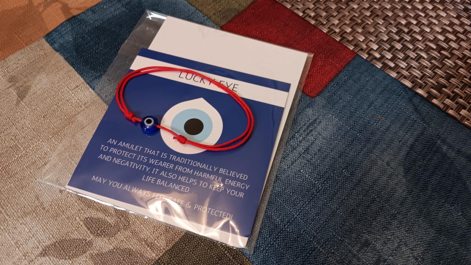 Genuine Evil Eye Protection Bracelet - Adjustable Red String Talisman | Handmade in USA Kabbalah Mal de Ojo bracelet with Turkish glass bead, good luck, water-resistant nylon, for men, women, teens customer photo 1