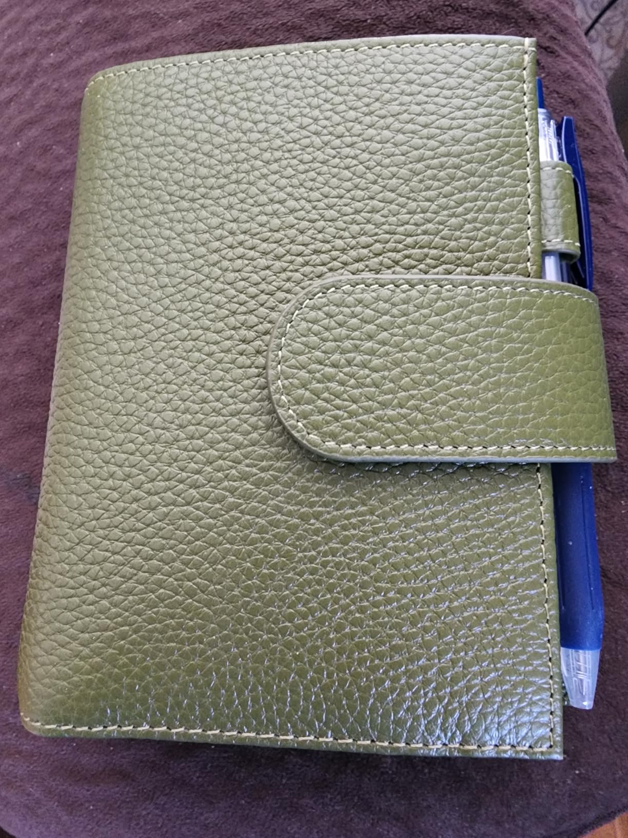 Moterm Companion Traveler's Notebook Cover - Upgraded Design with Back Pocket (Standard Size, Pebble-Taupe) customer photo 2