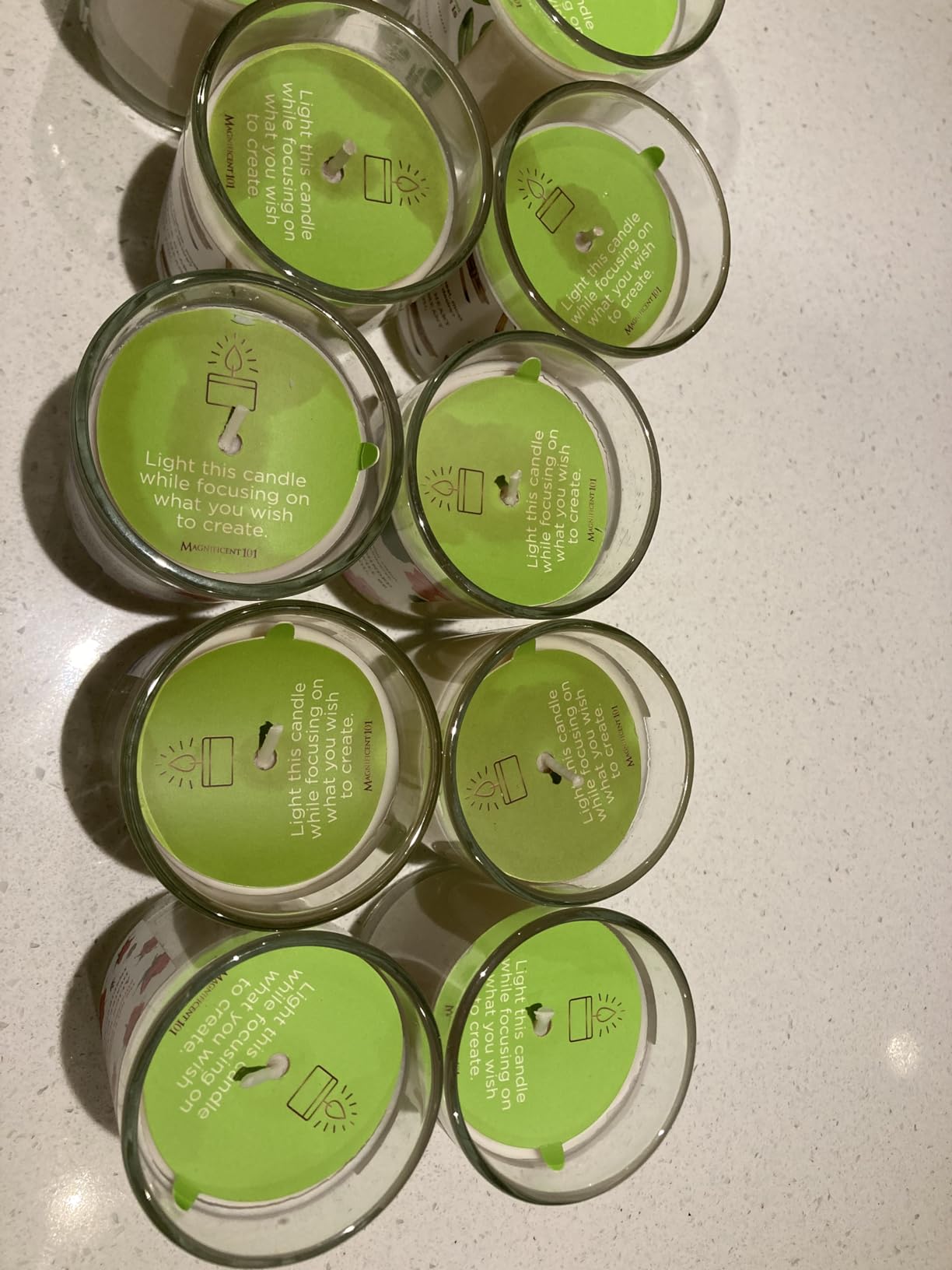 Magnificent 101 Long-Lasting Manifestation & Intention Aromatherapy Candles - Set of 6 | 21 Oz - 84-Hour Burn | 100% Soy Wax - Cedar, Palo Santo, Pure Sage, Lotus, Rose & Lavender customer photo 2