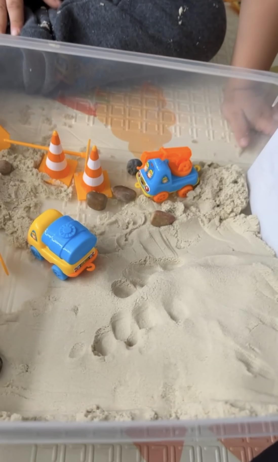 Creativity for Kids Sensory Bin: Construction Zone Playset - Preschool Learning Activities, Excavator Toys for Boys Ages 3-5+ customer photo 1
