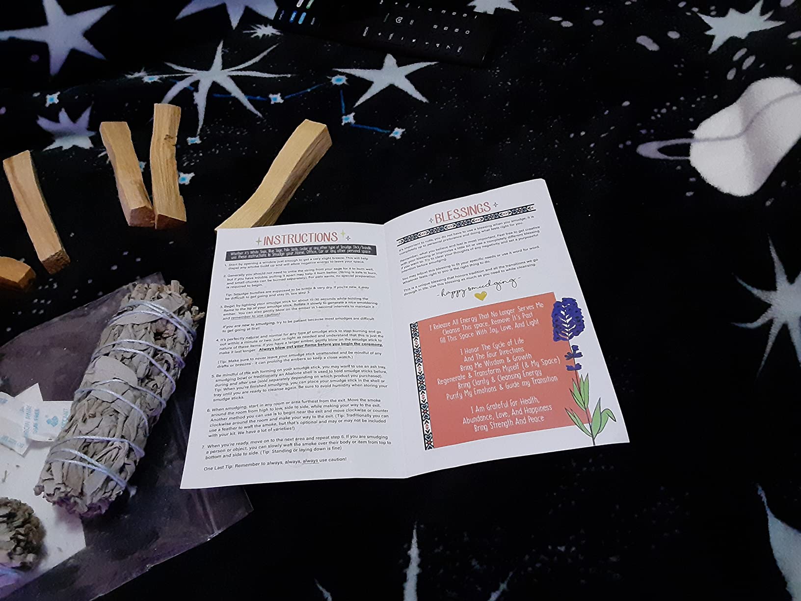 White Sage Smudge Sticks (4) + Palo Santo Sticks from Peru (5) | For Smudging, Smoke Cleanse, Home or Office, Spiritual Use, Meditation customer photo 1