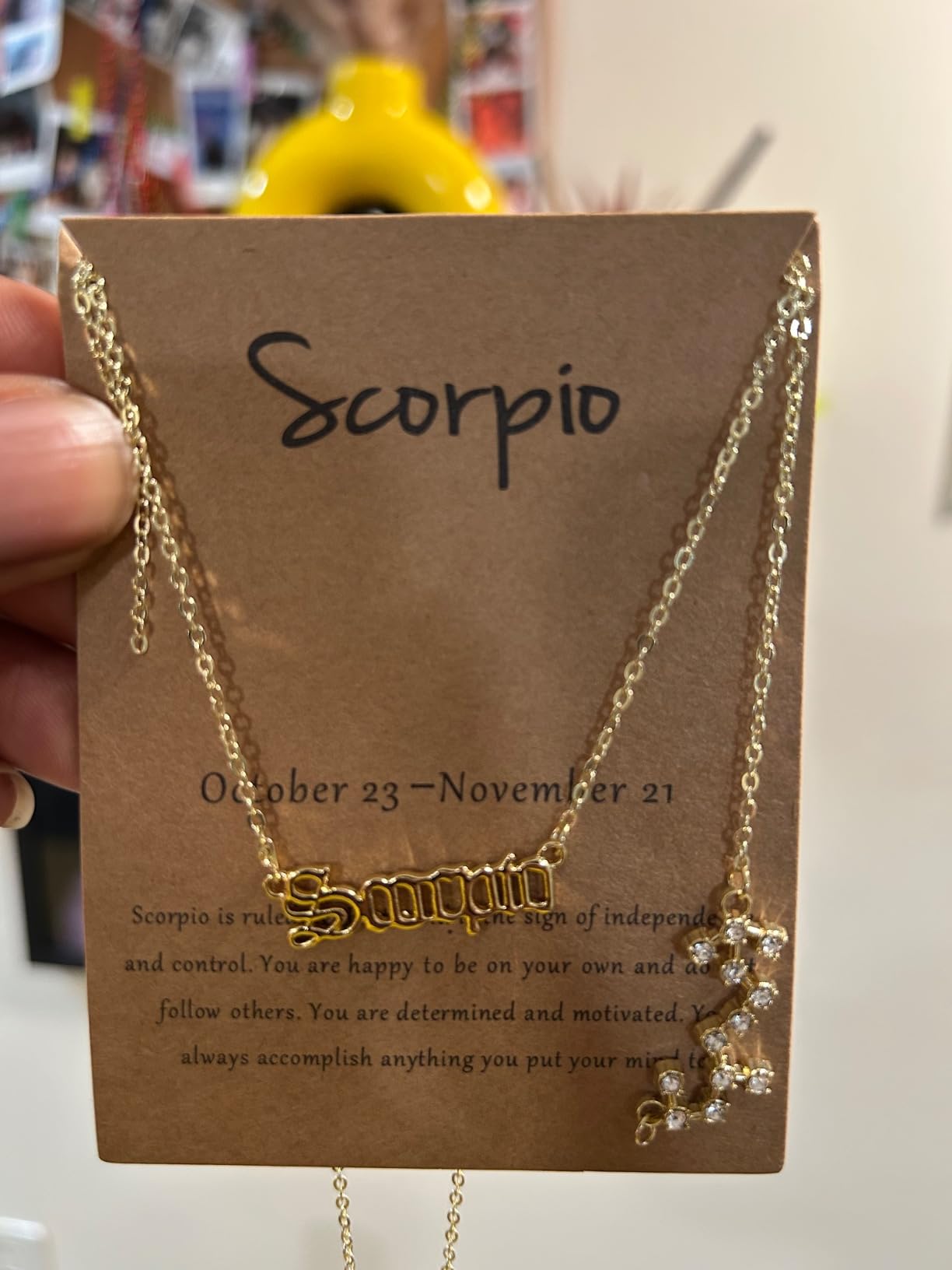 PANTIDE 3Pcs Constellation Zodiac Layer Necklaces for Women Girls customer photo 2