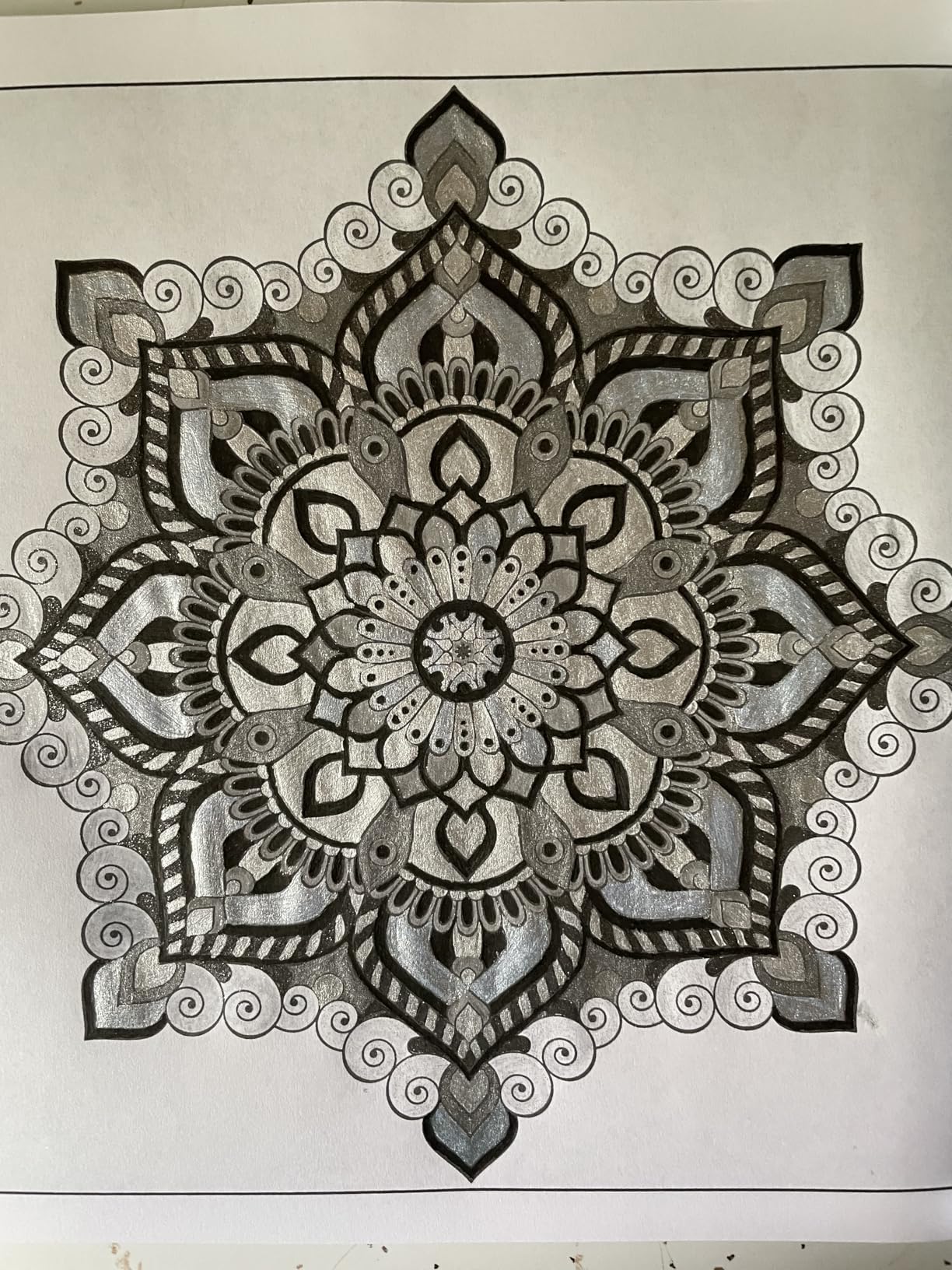 100 Magnificent Mandalas: An Adult Coloring Book with more than 100 Beautiful and Relaxing Mandalas for Stress Relief and Relaxation. (Volume 3) (Mandalas Coloring Books Collection) customer photo 2