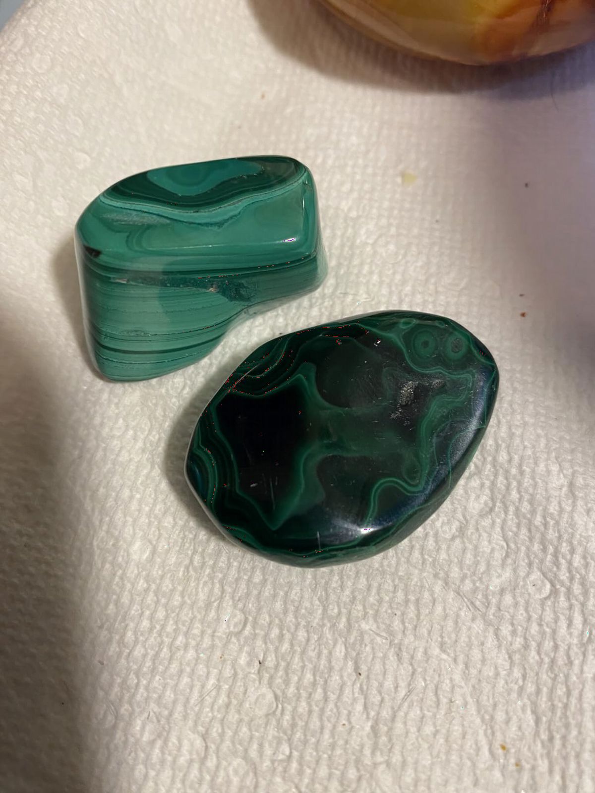 KALIFANO Tumbled Malachite Bundle - AAA+ Jewelry Grade Reiki Crystal Used for Protection and Positive Change - Piedras Caidas for Wicca/Healing (Family Owned) customer photo 1