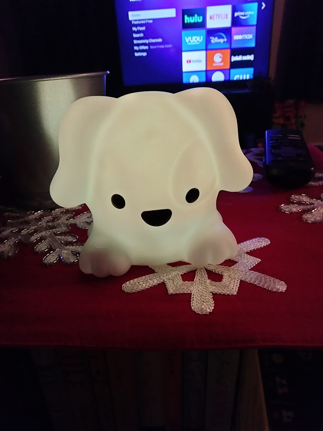 hand2mind PAWZ the Calming Pup, Learn Deep Breathing, Rechargeable Animal Night Light, Kids Anxiety Relief, Mindfulness for Kids, Calm Down Corner Supplies, Social Emotional Learning Activities customer photo 1