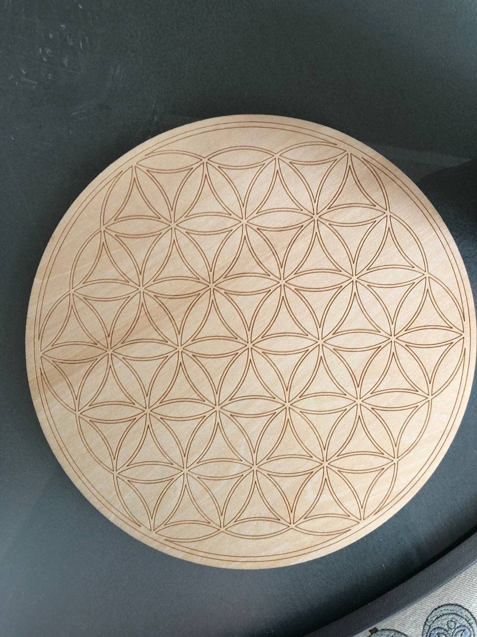 Wood Crystal Grid Altar Chakra Crystal Healing Sacred Geometry Metatron's Cube Witchcraft customer photo 2