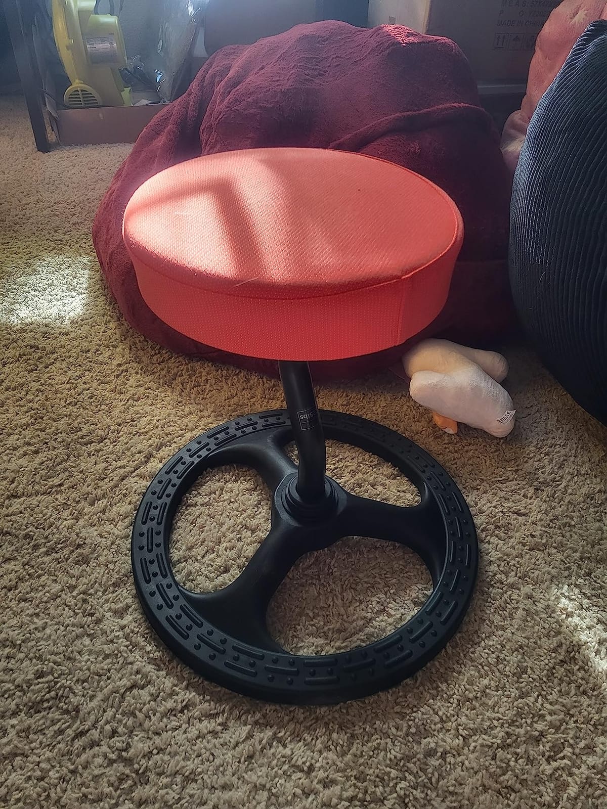 ADHD Chair for Kids, Yoga Chairs for Adults, Wobble Stool Active Flexible Seating Desk Chair with Non-Slip Base and Washable Seat Cover for Stability, Balance, Yoga, Office, School, Classroom customer photo 1
