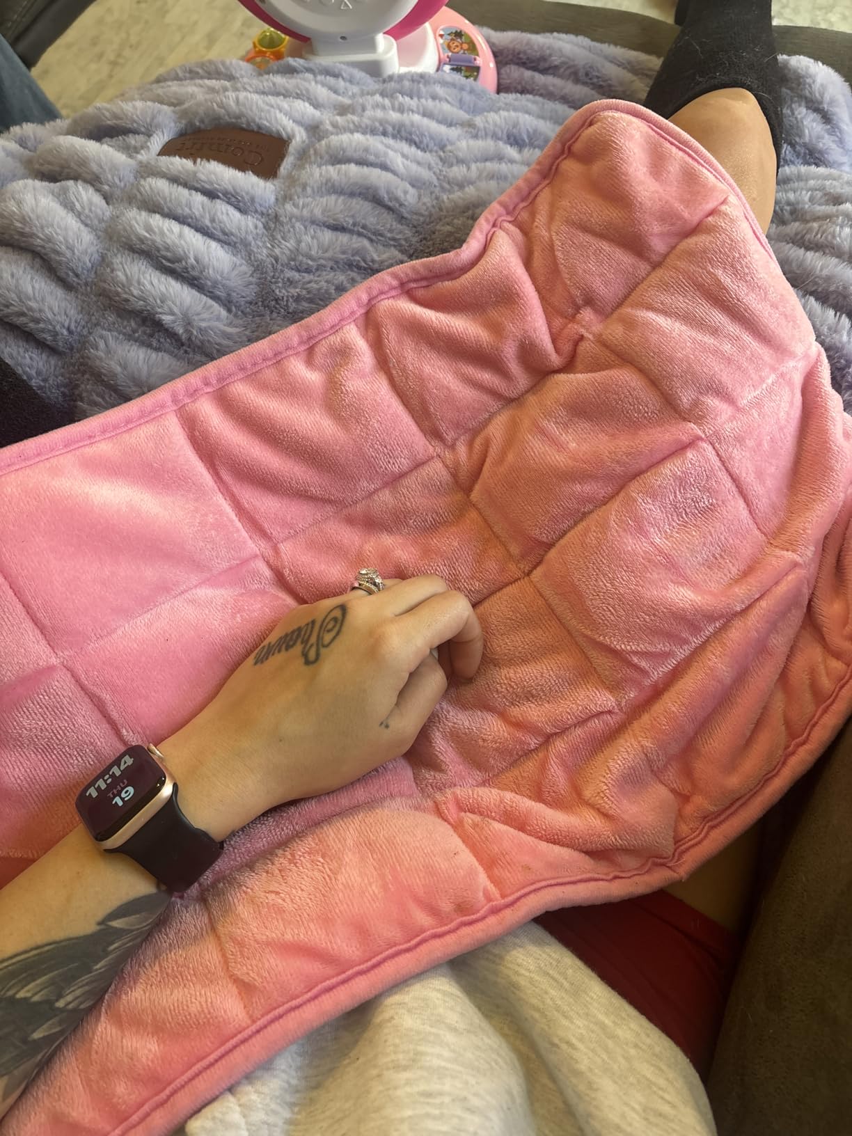 Comfytemp Weighted Heating Pad for Back & Period, FSA Eligible HSA, 12 x 24 customer photo 2
