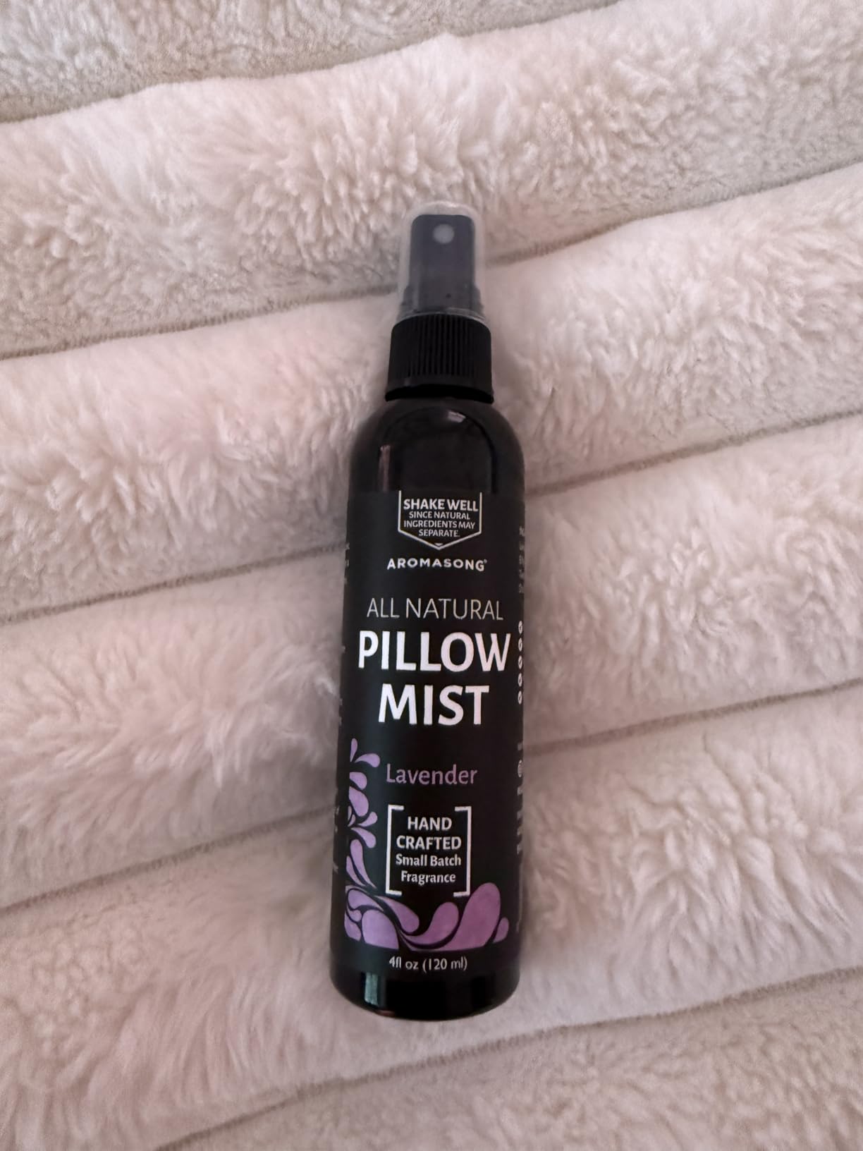 Aromasong Lavender Pillow Spray for Sleeping - All Natural Calming Linen & Bedtime Sleep Mist for Deep Sleep customer photo 2