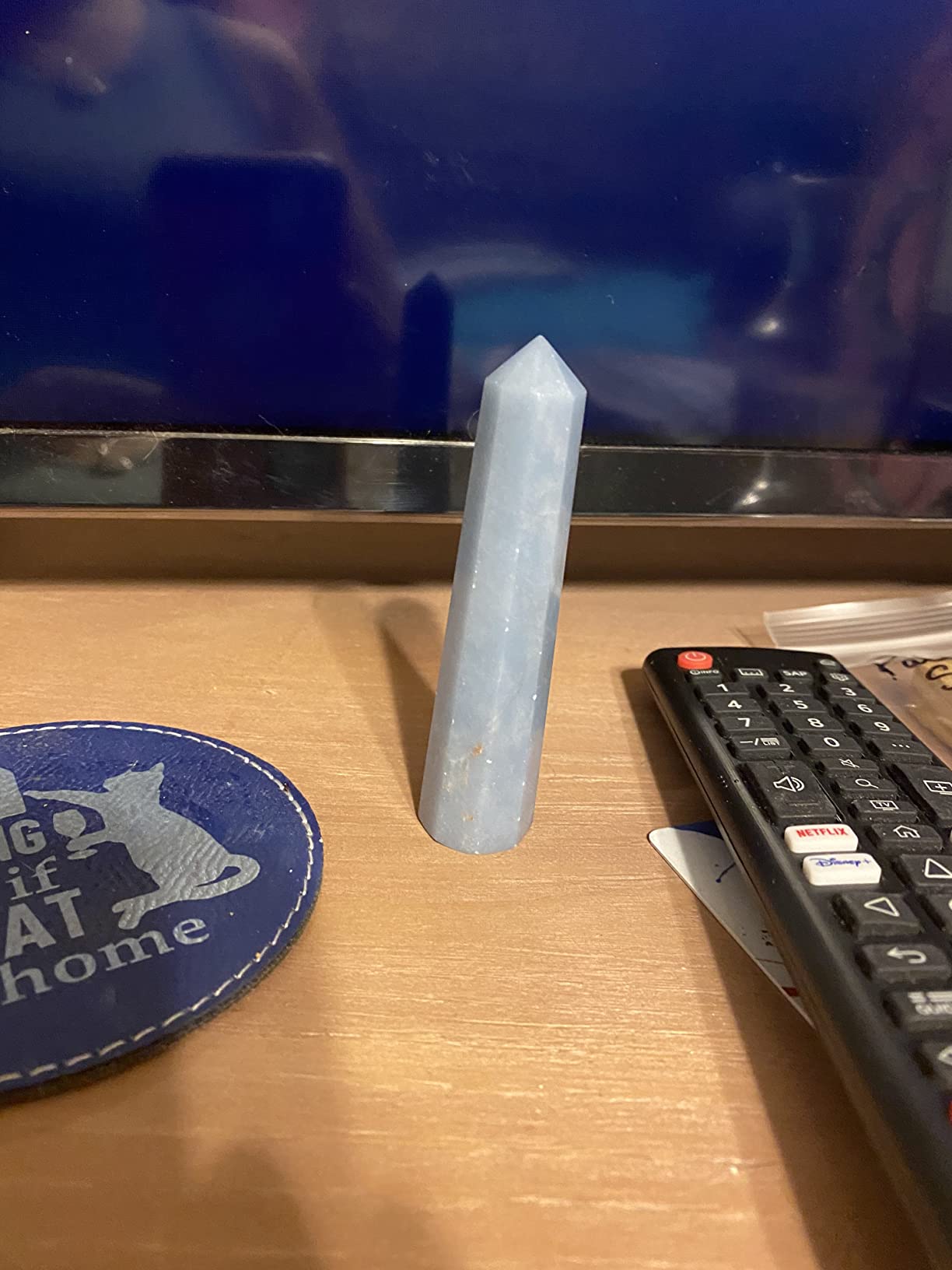 Amazing Gemstone Angelite Crystal Towers ~ Natural Healing Crystal Point Obelisk for Reiki Healing and Crystal Grid (2