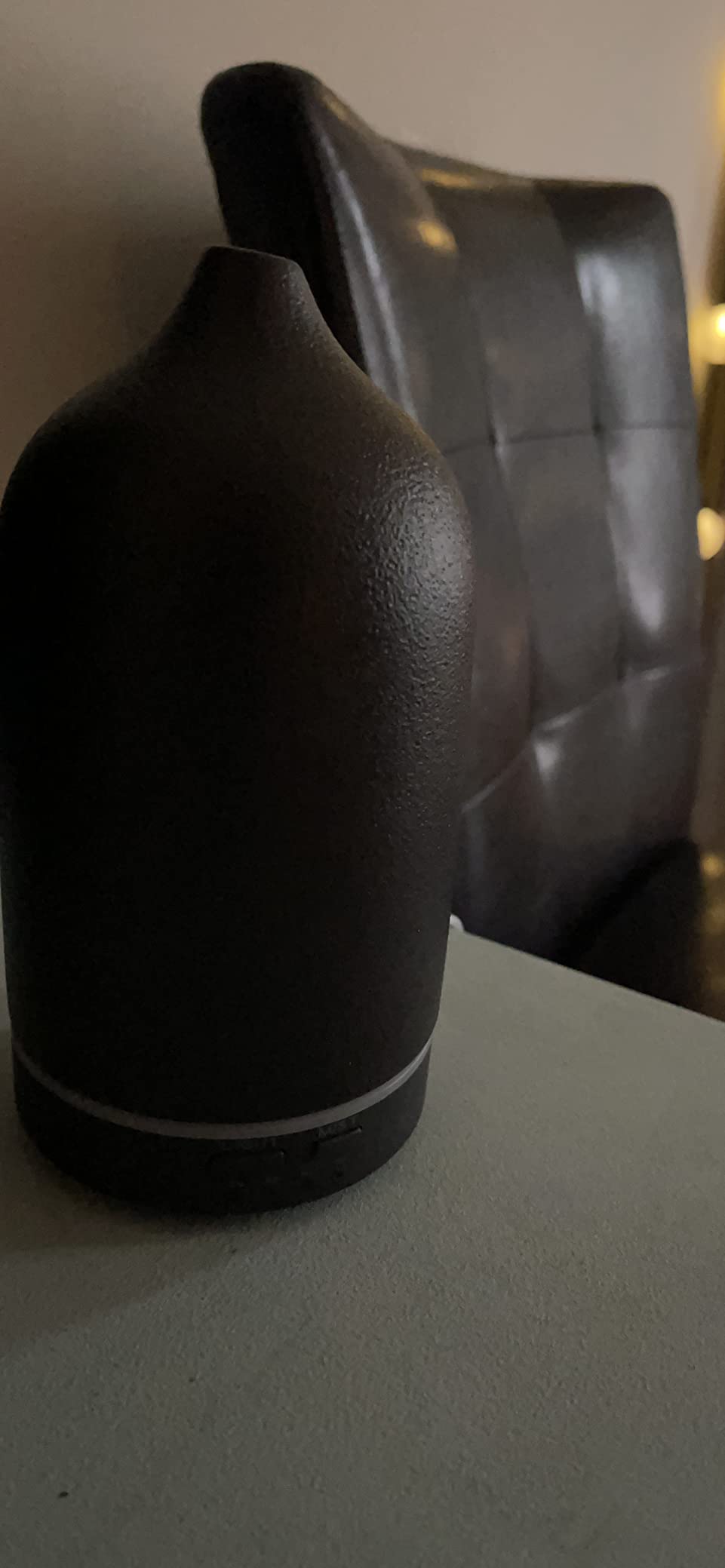 Stone Diffuser, Ceramic Essential Oil Diffuser, Humidifier 160ml Ultrasonic Oil Diffuser for Aromatherapy (White) customer photo 2