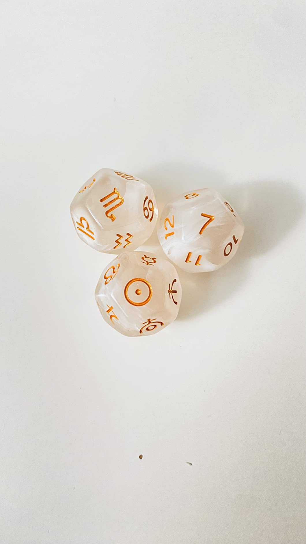 Lunaborne Astrological Divination Dice - Includes Instruction Booklet, Divination Cloth, & Velvet Drawstring Bag customer photo 1