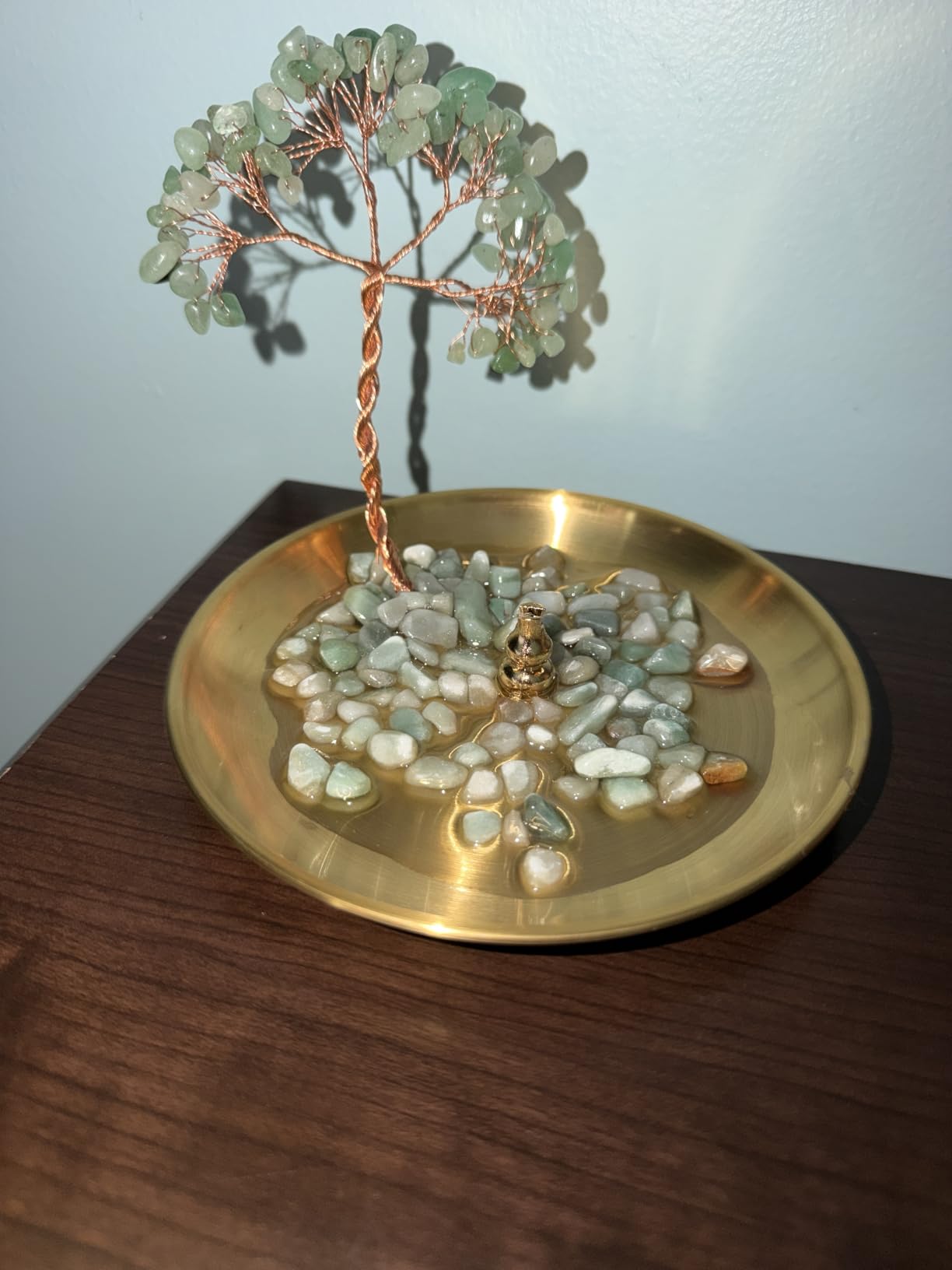 Incense Holder for Sticks, Healing Crystal Stone Money Tree Incense Burner, Ash Catcher for Yoga, Meditation and Home Decor customer photo 1