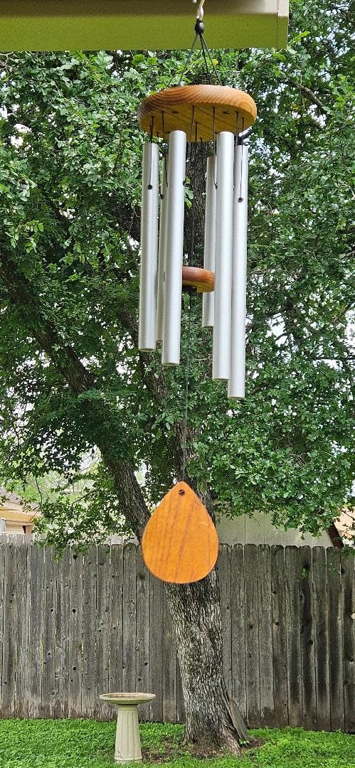 Havasu Outdoor Wind Chimes Black, Tuned to Soothing E Major, Strong for Any Weather, A Lasting Gift, 28