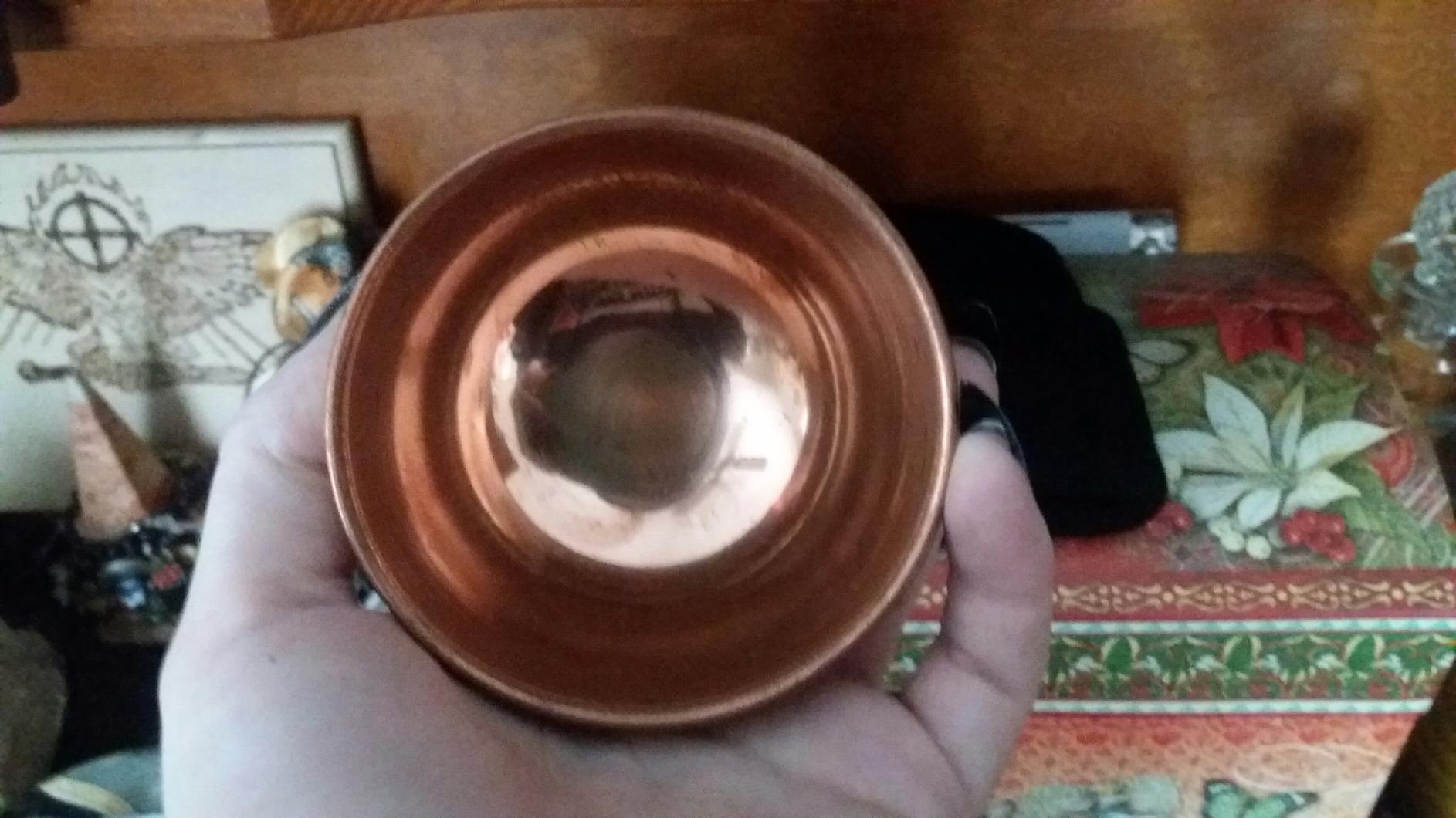 Copper Offering Bowl, 3 Inch Diameter, Tree of Life - Altar, Ritual, Incense Burner, Smudging, Decoration customer photo 1