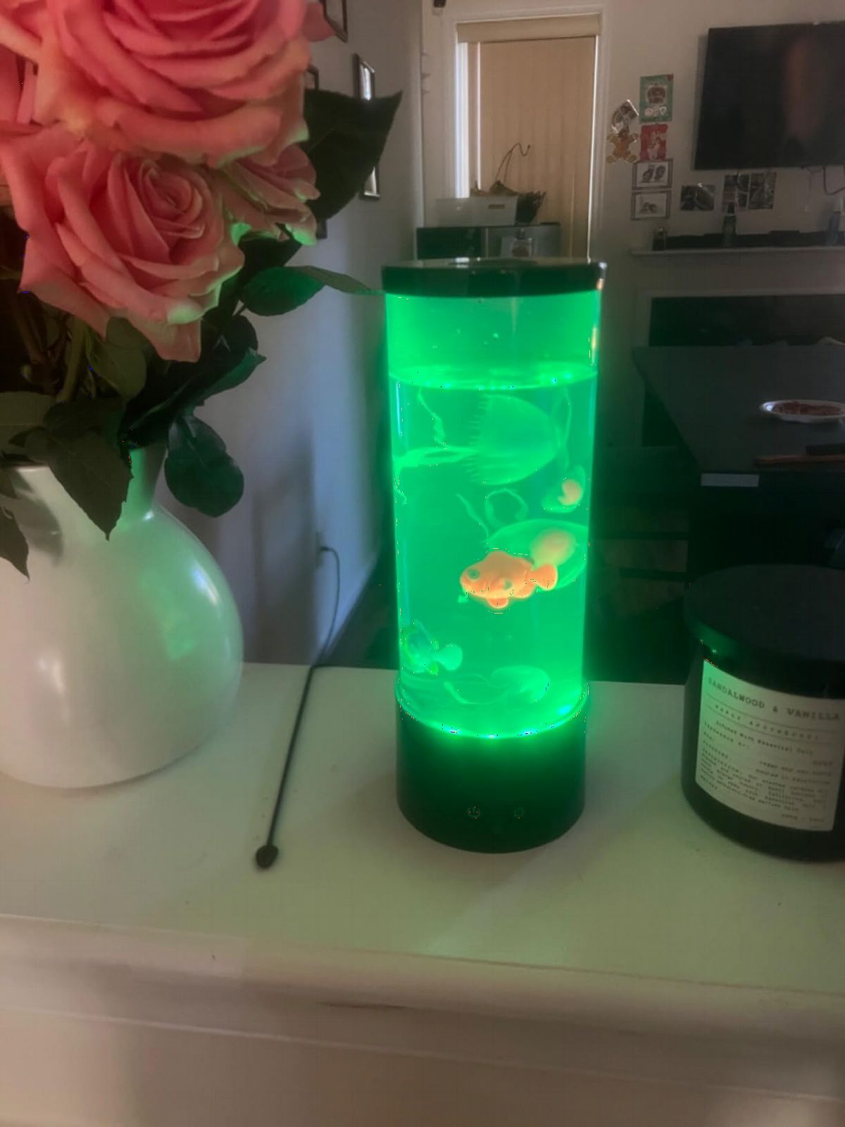 LEHAHA Jellyfish Lamp with 16 Color Changing Relax Mood Light with Remote Control USB/Battery Jellyfish Aquarium for Home Office Table Room Decor Gifts for Adults customer photo 1