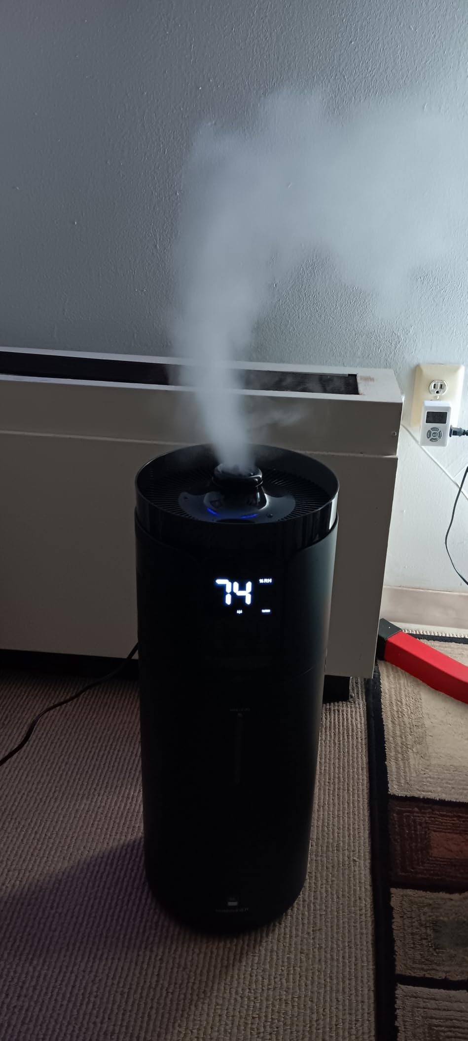 16L Cool Mist Humidifier Large Room Whole House & Commercial 1500 sq.ft | Top Fill Ultrasonic Air Humidifier for Bedroom Office Plants | Extension Tube, Night Light, Aroma Tray, Remote, Quiet, White customer photo 2