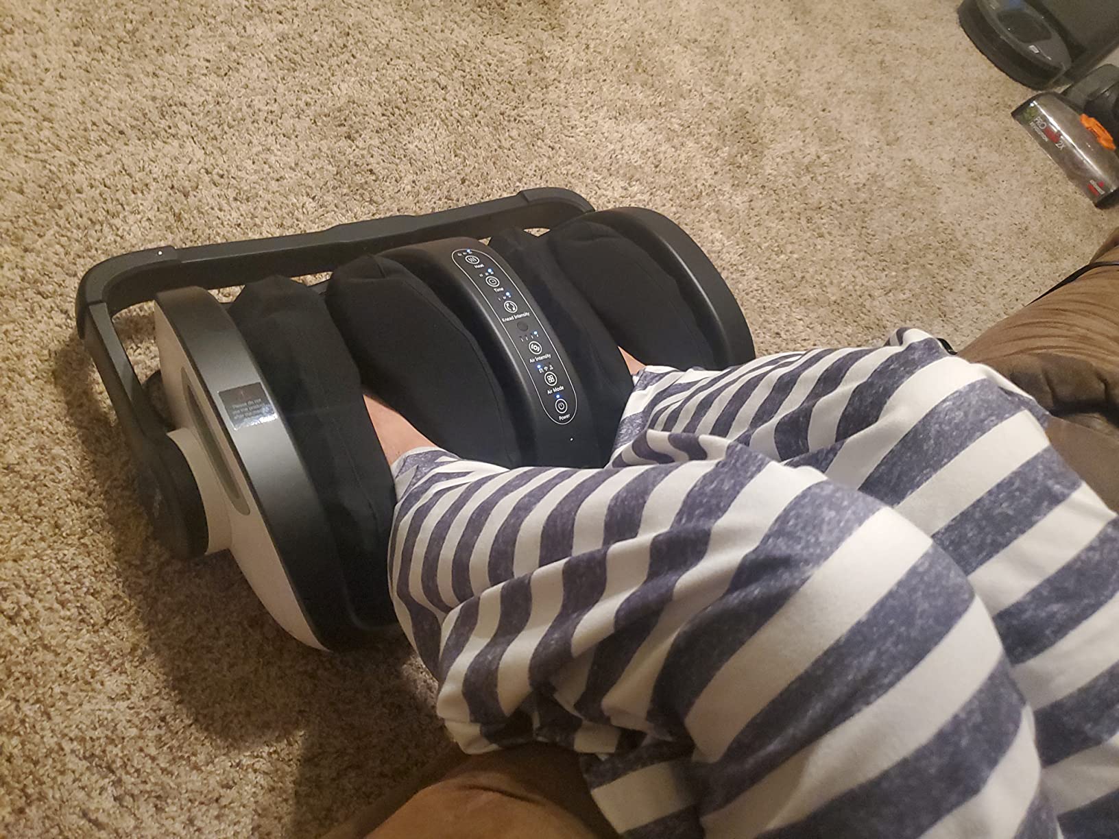 RENPHO 4-in-1 Customizable Electric Shiatsu Foot & Calf Massager with Heat | 3 Modes & 4 Levels Compression Massage for Tired Feet, FSA Eligible HSA, Size 14 customer photo 2