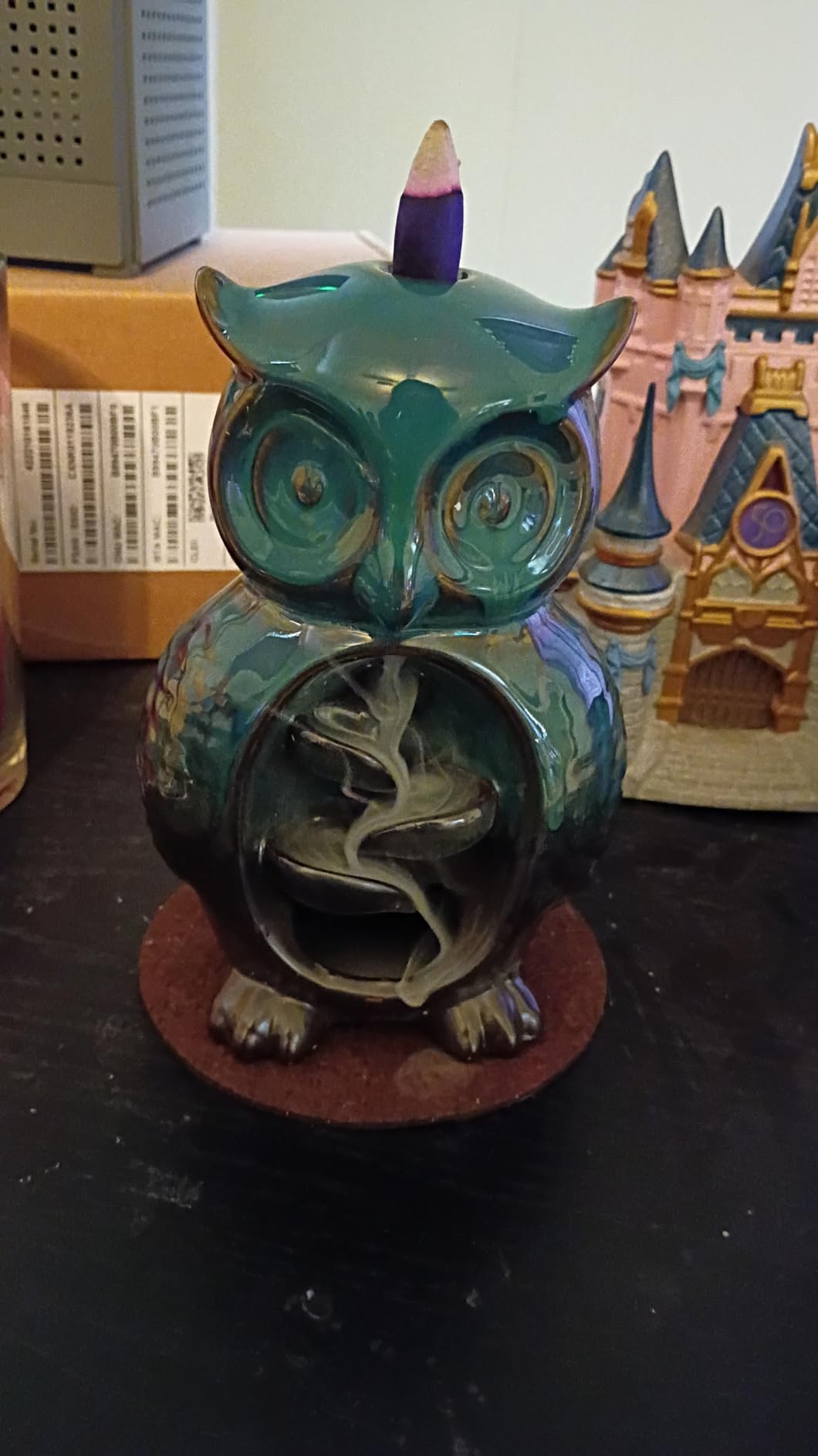 Backflow Incense Burner Holder Owl Shape Porcelain Waterfall Incense Holder | Home Decor With Incense Cone And Sticks Holder, Includes Incense Cones Mat, Tweezer, Gift Set customer photo 1