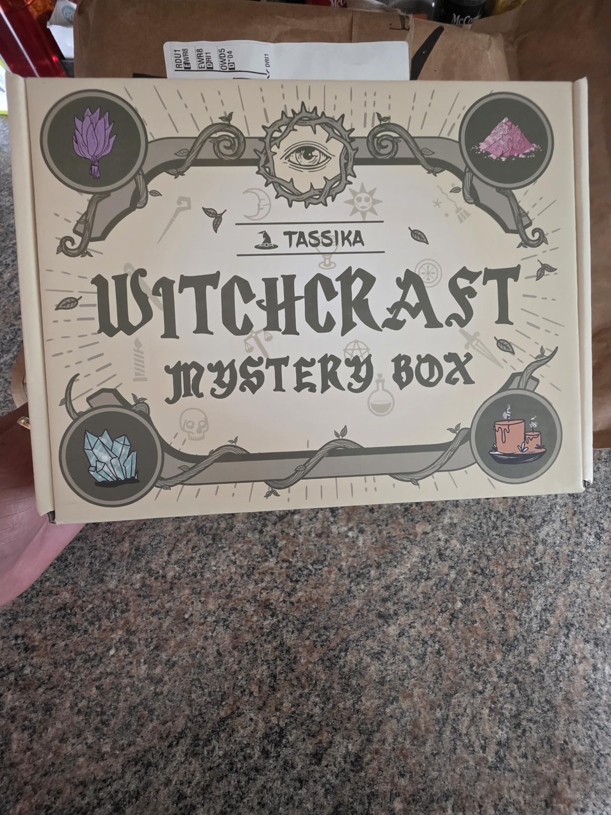 Tassika Witchcraft Starter Kit, Witchcraft Supplies for Wiccan Altar- 63 Pack of Crystals Dried Herbs, Colored Magic Candles, Charm Bags and Ritual Witches Salt for Spells, Baby Witches customer photo 1