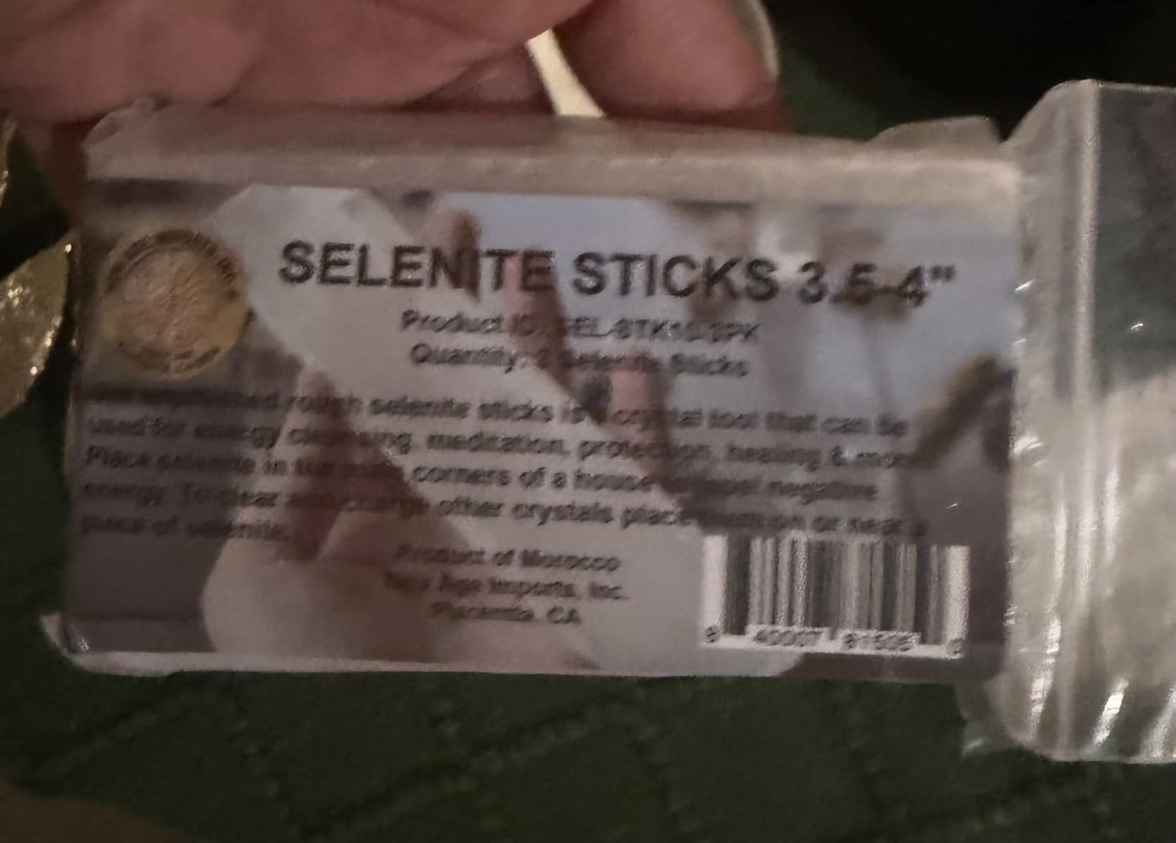 New Age Imports, Inc. Premium Quality Selenite Charging Plate 8x4