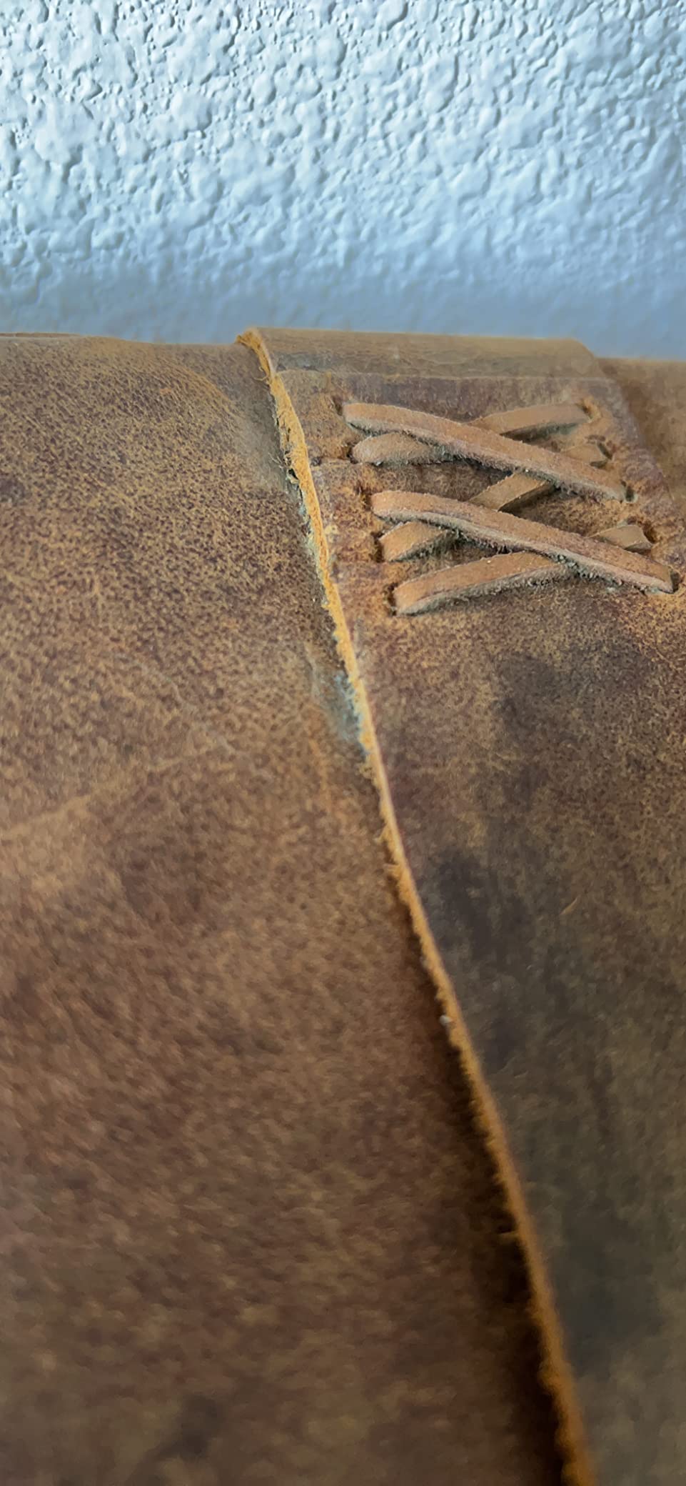 NomadCraftsCo. Vintage Leather Journal - Lock Closure, Book of Shadows Journal, Grimoire Journal, Witch Journal, Vintage Journal 240 pages Antique Deckle Edge Paper customer photo 2