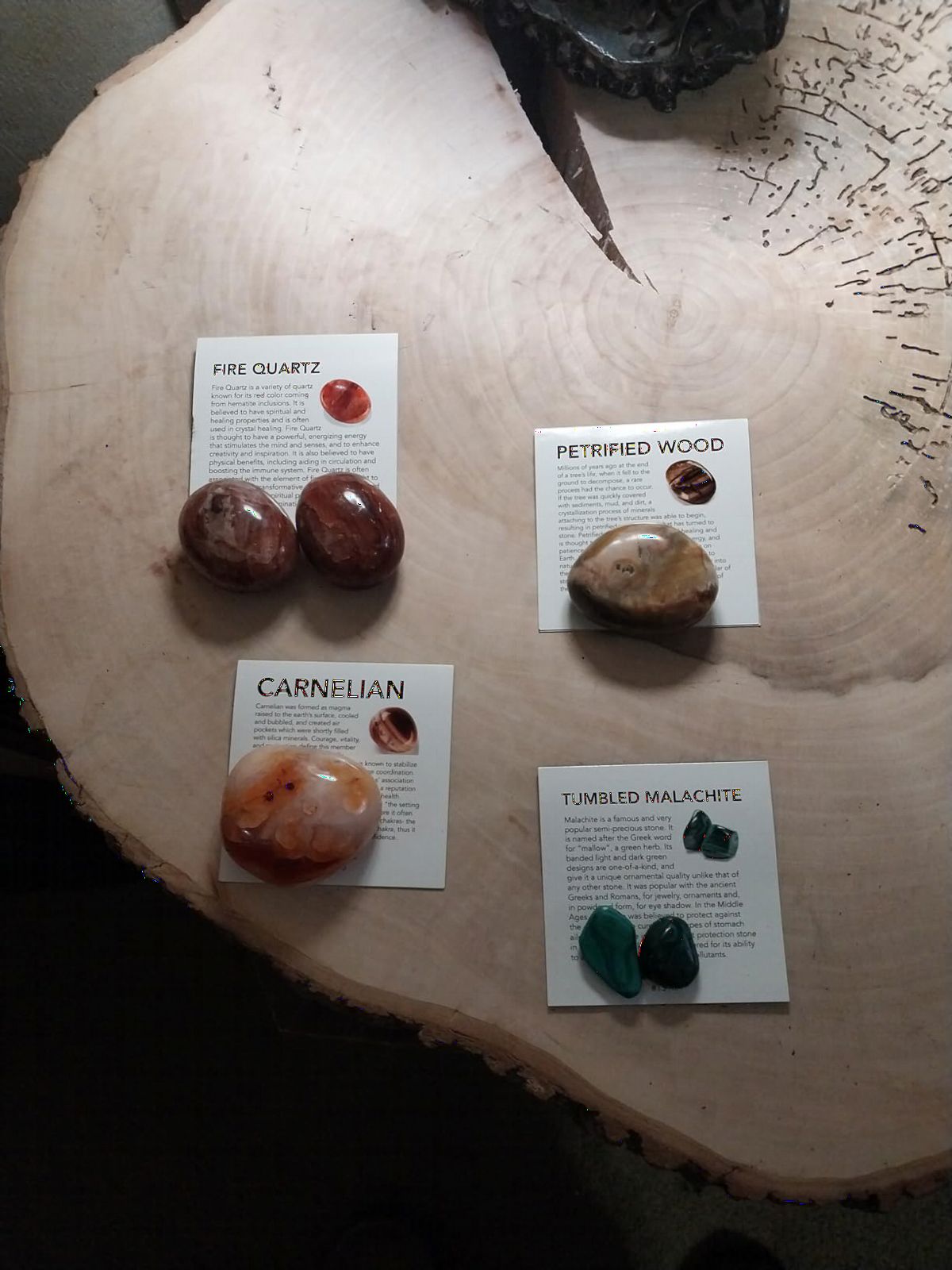 KALIFANO Palm Stone with Healing & Calming Effects - AAA+ Grade High Energy Worry Stone with Information Card - Reiki Crystal Used for Courage (Family Owned and Operated) customer photo 2