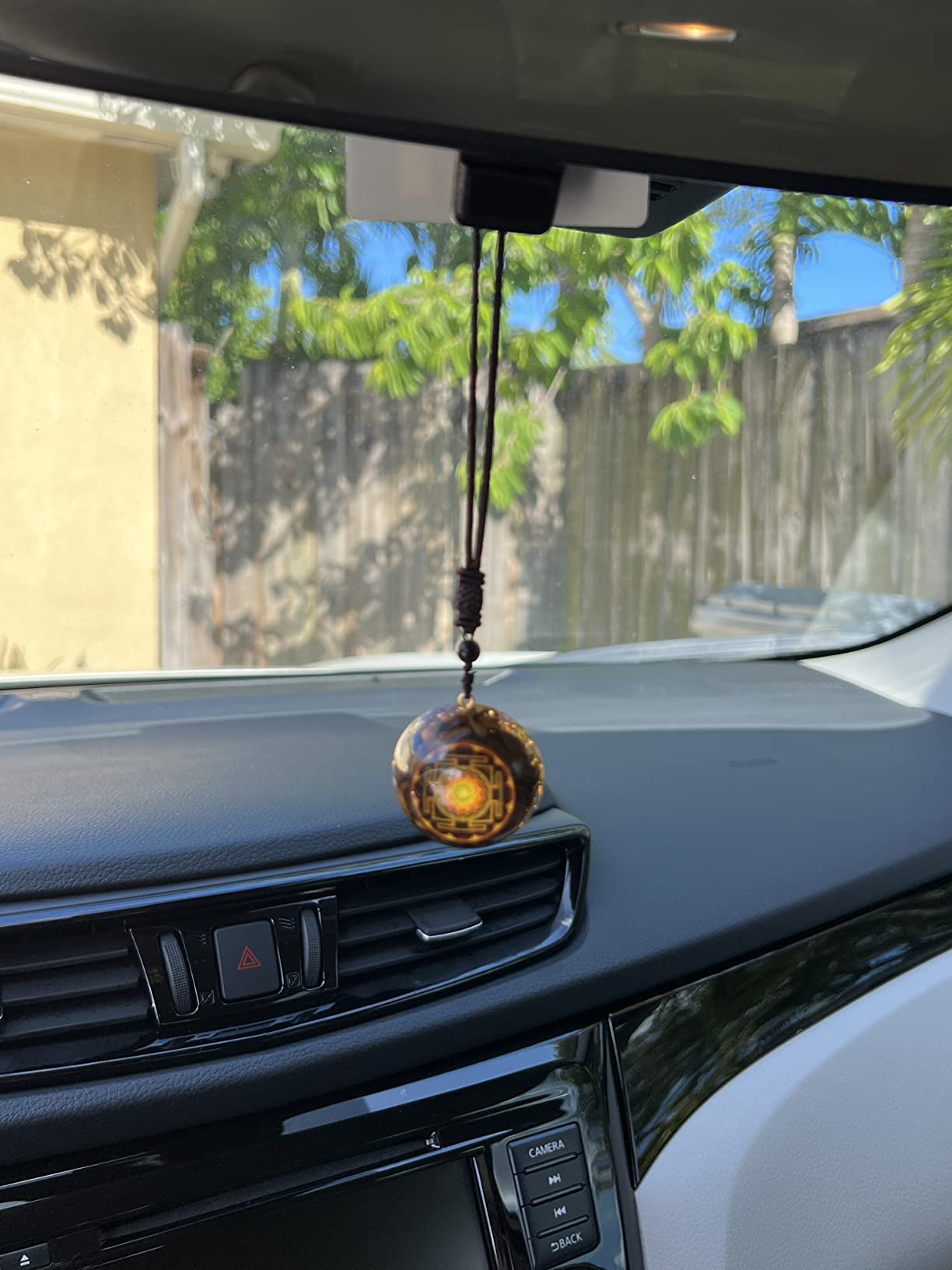 Day Day Up Orgonite Pendant Tiger Eye Necklace Sri Yantra Necklace Sacred Geometry Energy Healing Yoga Jewelry (Style 1) customer photo 1