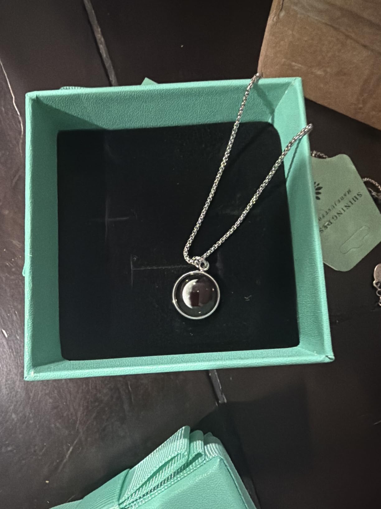 Personalized Glowing Birth Moon Phase Necklace with Gift Box customer photo 1