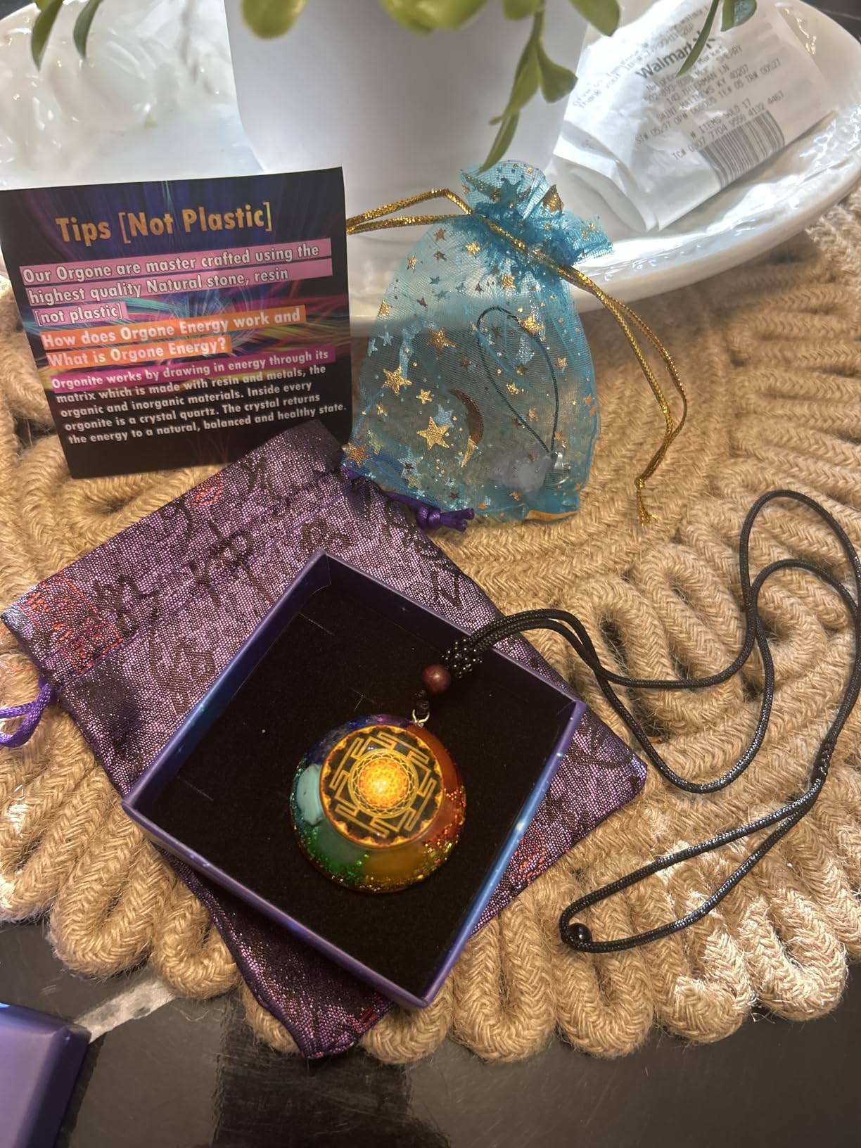 Day Day Up 7 Chakra Gemstone Reiki Energy Crystals Chakra Orgonite Pendant Necklace For Good Luck Yoga Meditation Jewelry customer photo 1