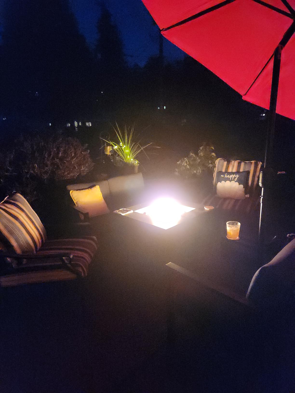 Ciays 28 Inch Propane Fire Pit CSA-Listed Outdoor Fire Pit Table, 50,000 BTU Steel Gas Fire Pits with Lid and Lava Rock, Add Warmth and Ambience to Parties On Patio Deck Garden customer photo 1