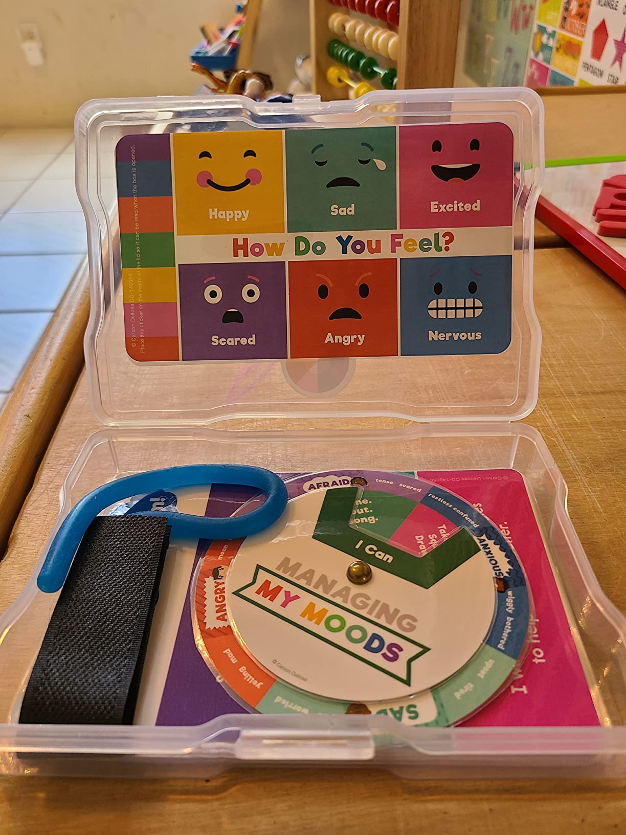 Carson Dellosa Calming Corner Tool Kit, Classroom Emotion Wheel Sensory Set | 10-Piece Calm Down Corner Supplies Include Kids Anxiety Relief Items & Feelings Chart for Preschool & Elementary School customer photo 2