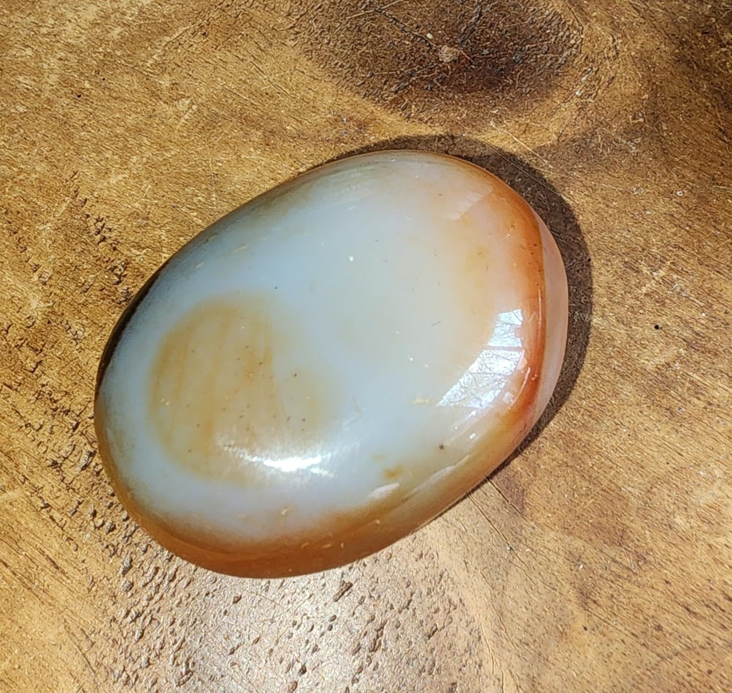 Carnelian Crystal Palm Stone, 45-50mm Large Meditation Healing Crystal | Natural Healing Stone for Good Luck, Positive Energy, Relaxation and Stress Relief - Gifts for Men Women customer photo 2