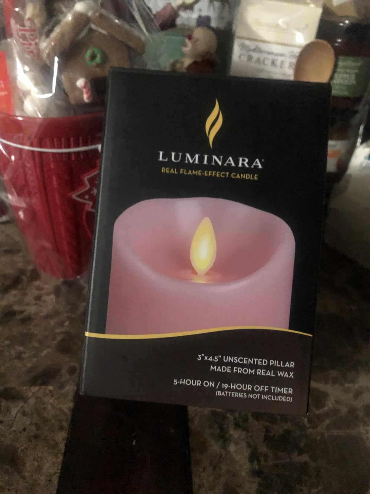 Luminara Flameless LED Battery Operated Ivory Pillar Candle, Flickering Realistic Moving Flame, 3