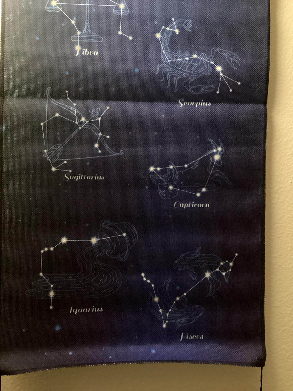 Hanging Poster Canvas Wall Art Banner 12 Constellation Stars, Zodiac Tapestry Astrology Tapestry Symbols for Wall Decor Wall Hanging Tapestry Decoration For Home, Office, Room (13