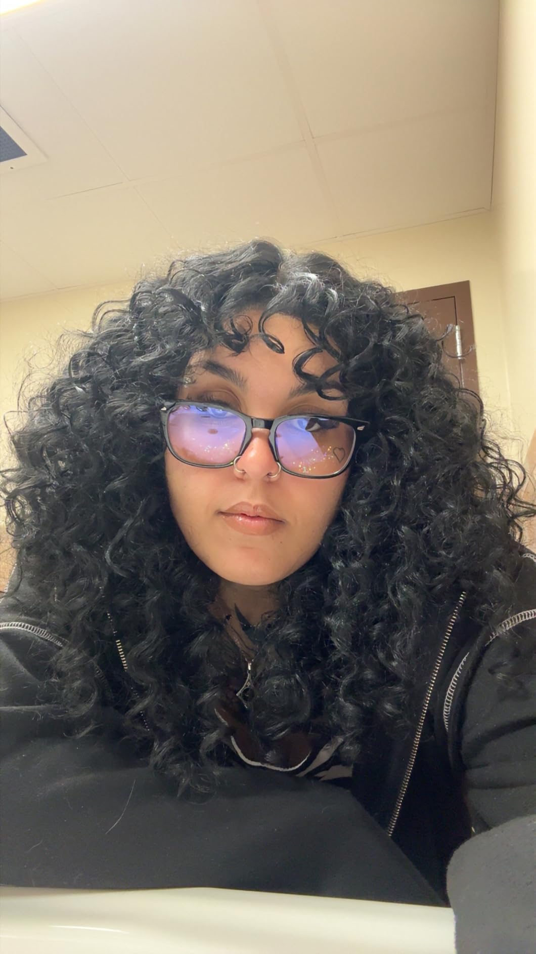 hunsquer Blue Light Glasses for Woman/Men Computer Blue Light Glasses customer photo 2