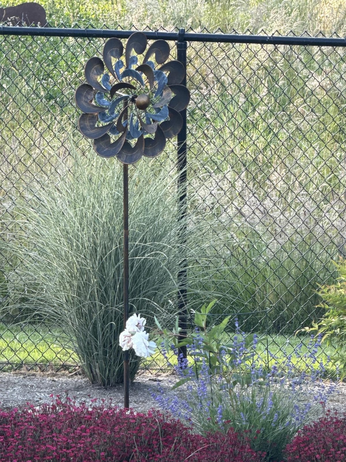 Wind Spinners Outdoor for Yard and Garden, 84 Inch Metal Large Outdoors Windmill Kinetic Wind Spinner, Outside Decor for Yard Art Lawn Backyard Landscape Patio(24