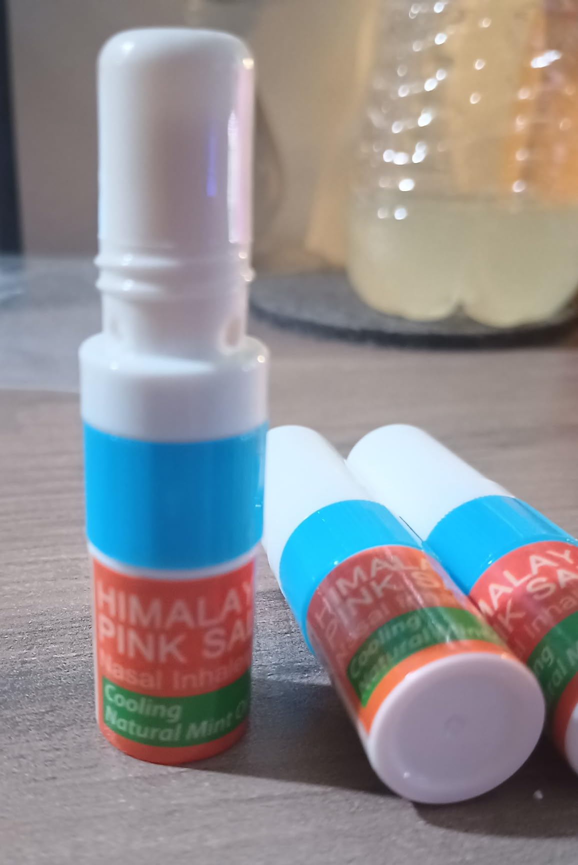 Natural Solution Salt Nasal Inhaler, Aromatherapy with Organic Mint Oil, Congestion, Refreshing and Relaxing Sinus Pressure Relief, 0.068oz | Pack of 3 customer photo 1
