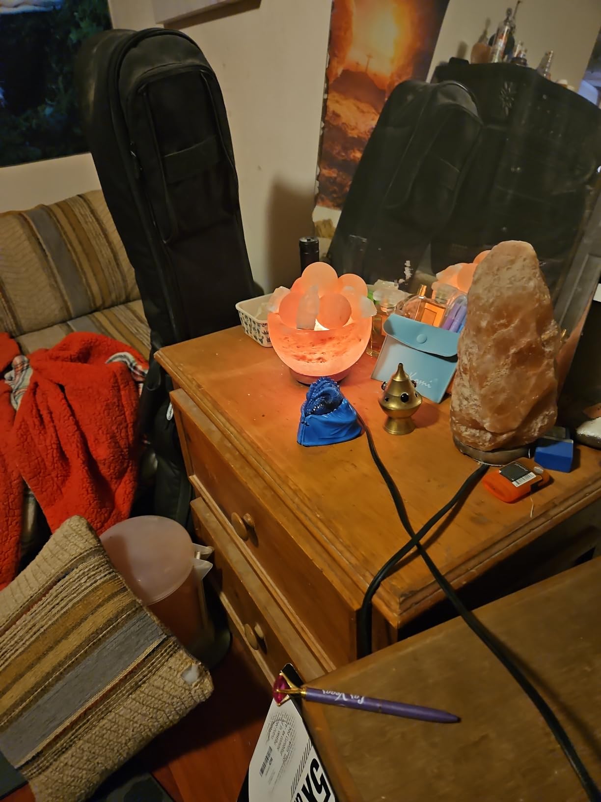 Himalayan Glow Salt Lamp, Home Decor Crystal Lamp, with Touch Dimmer Switch customer photo 2