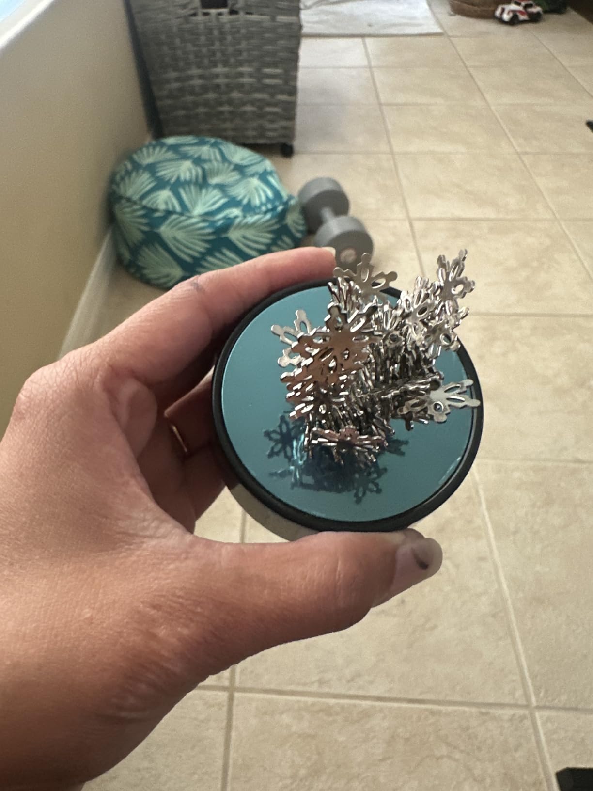 PowerTRC Toy Magnetic Desktop Sculpture (Snowflakes) | Mini Magnetic Art Decoration for Desktop | Fun Stress Relief Office Gift customer photo 1