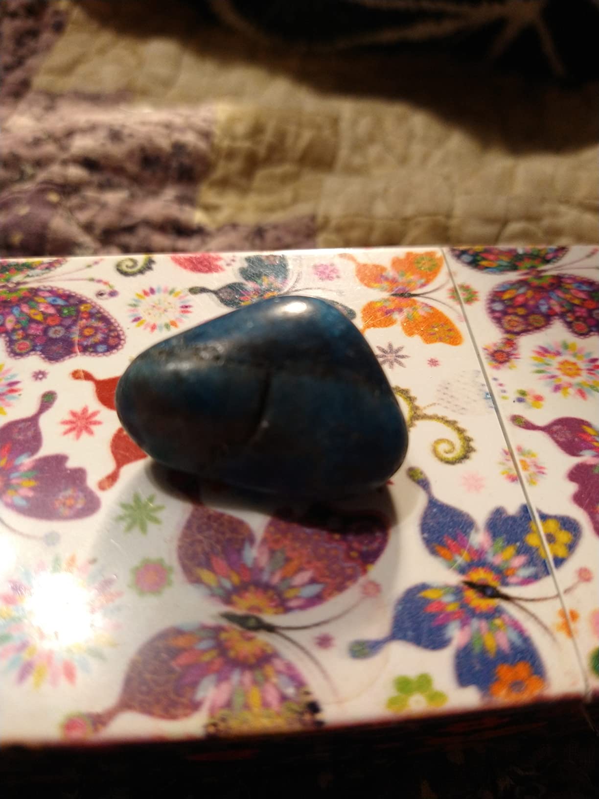 Blue Apatite Tumbled - Healing Stone - Crystal Healing 20-25mm customer photo 2