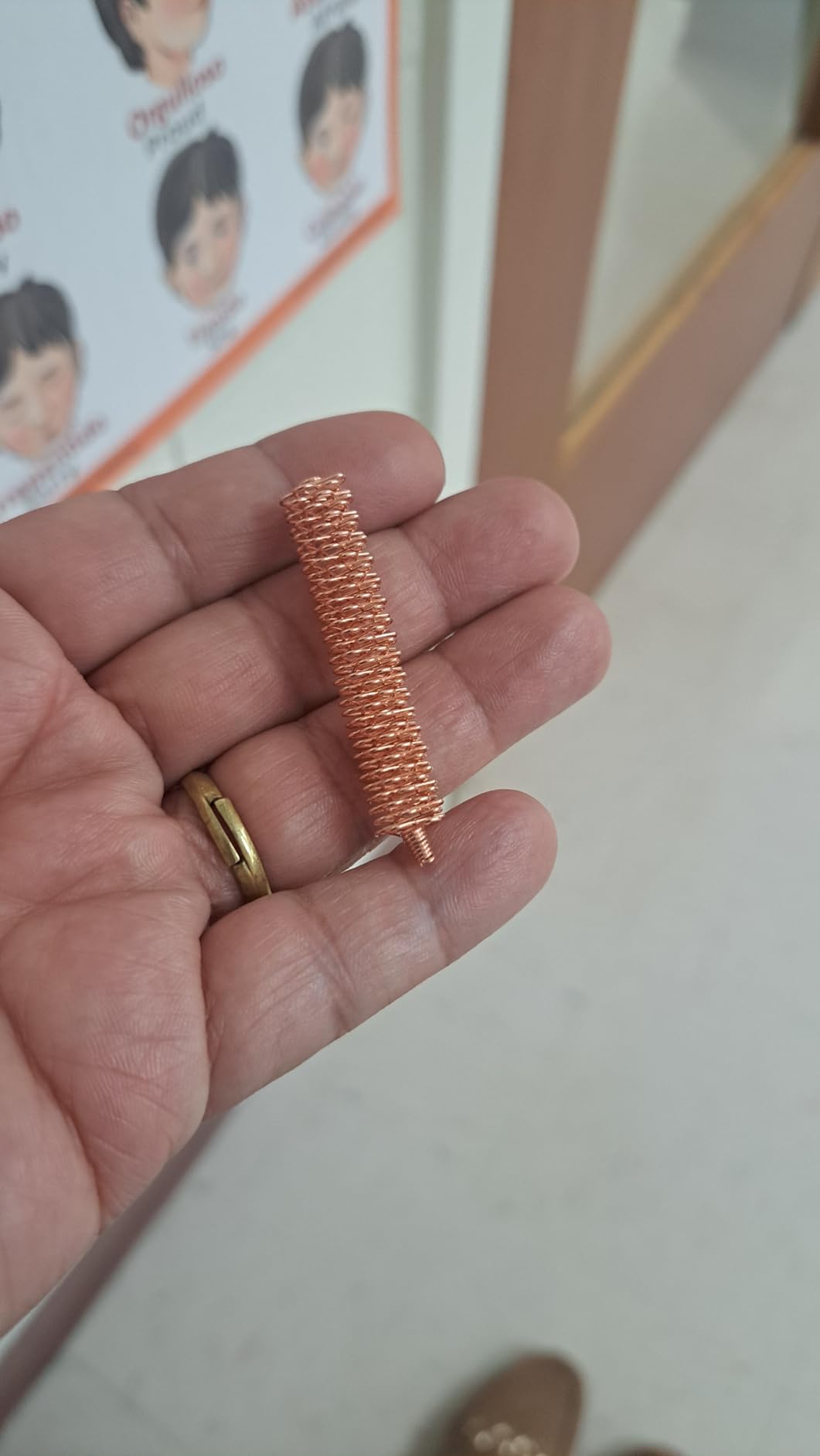 100 Pack Spiky Sensory Finger Rings, Acupressure Spiky Sensory Finger Rings for Adults, Silent Stress Reducer and Massager Fidget Ring for Anxiety for Men, Women(Classic Colors) customer photo 2