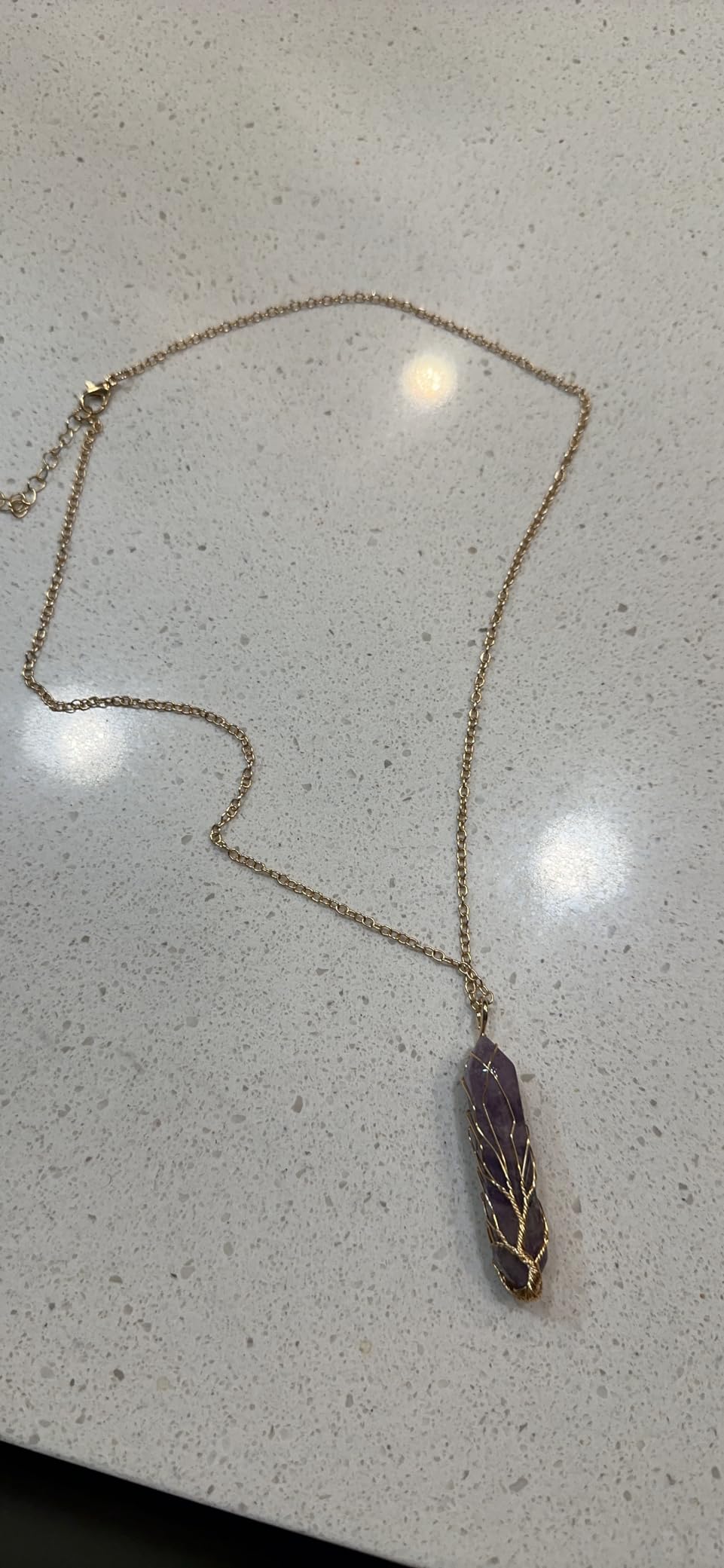 Healing Crystal Tree of Life Necklace Gemstone Jewelry customer photo 2
